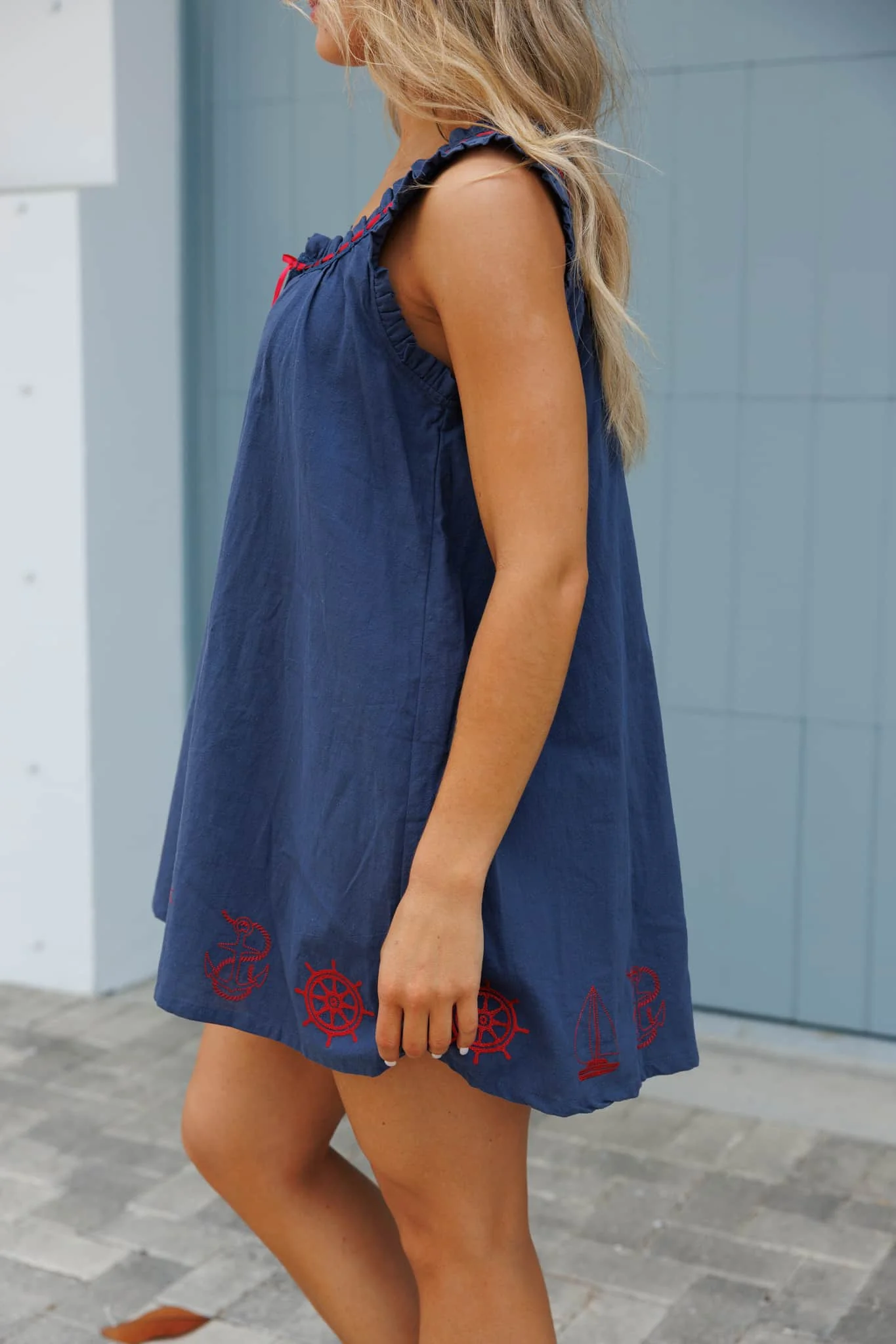 Anchors Away Mini Dress - Image 4