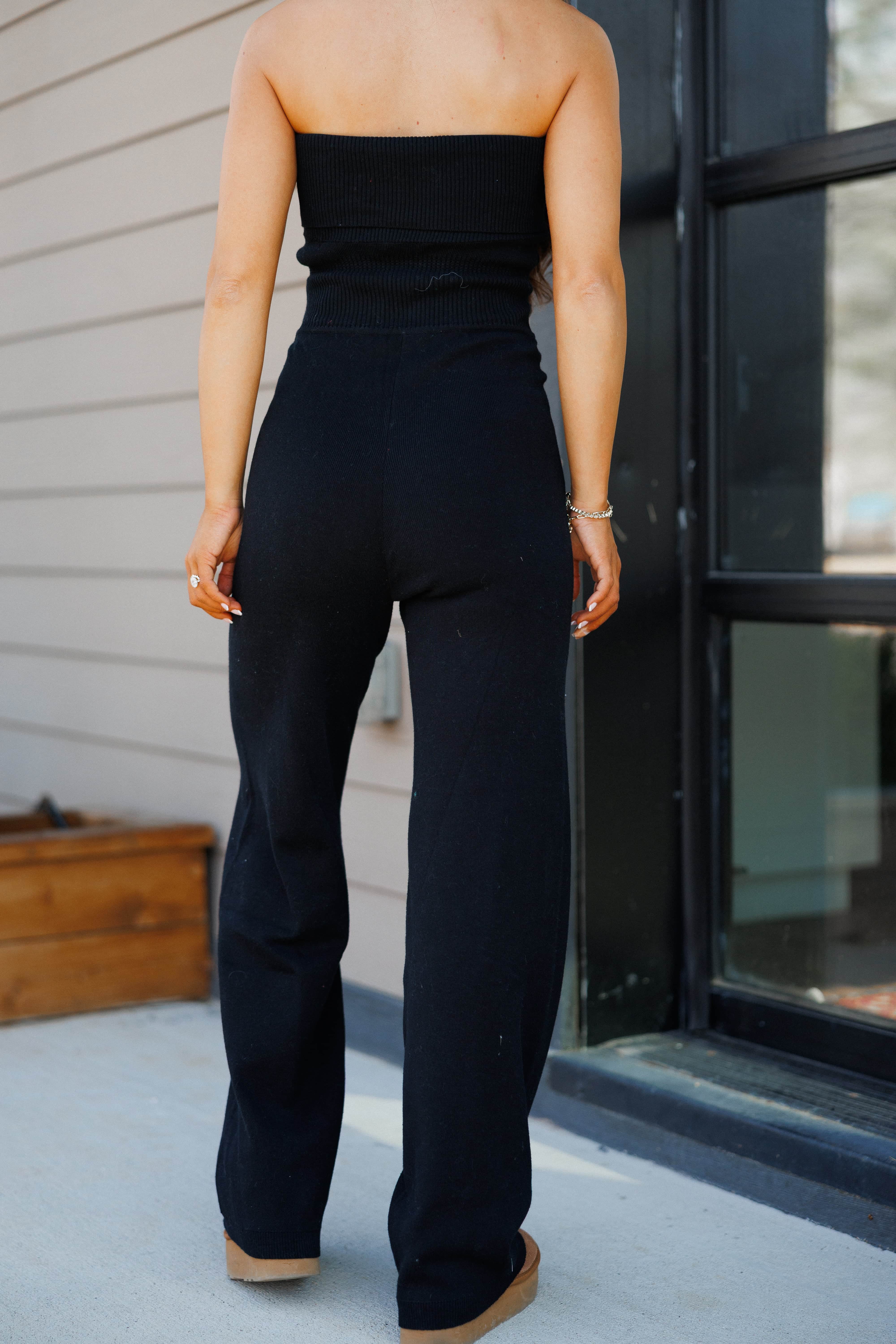 Bandeau Knit Sweater Jumpsuit - Image 2