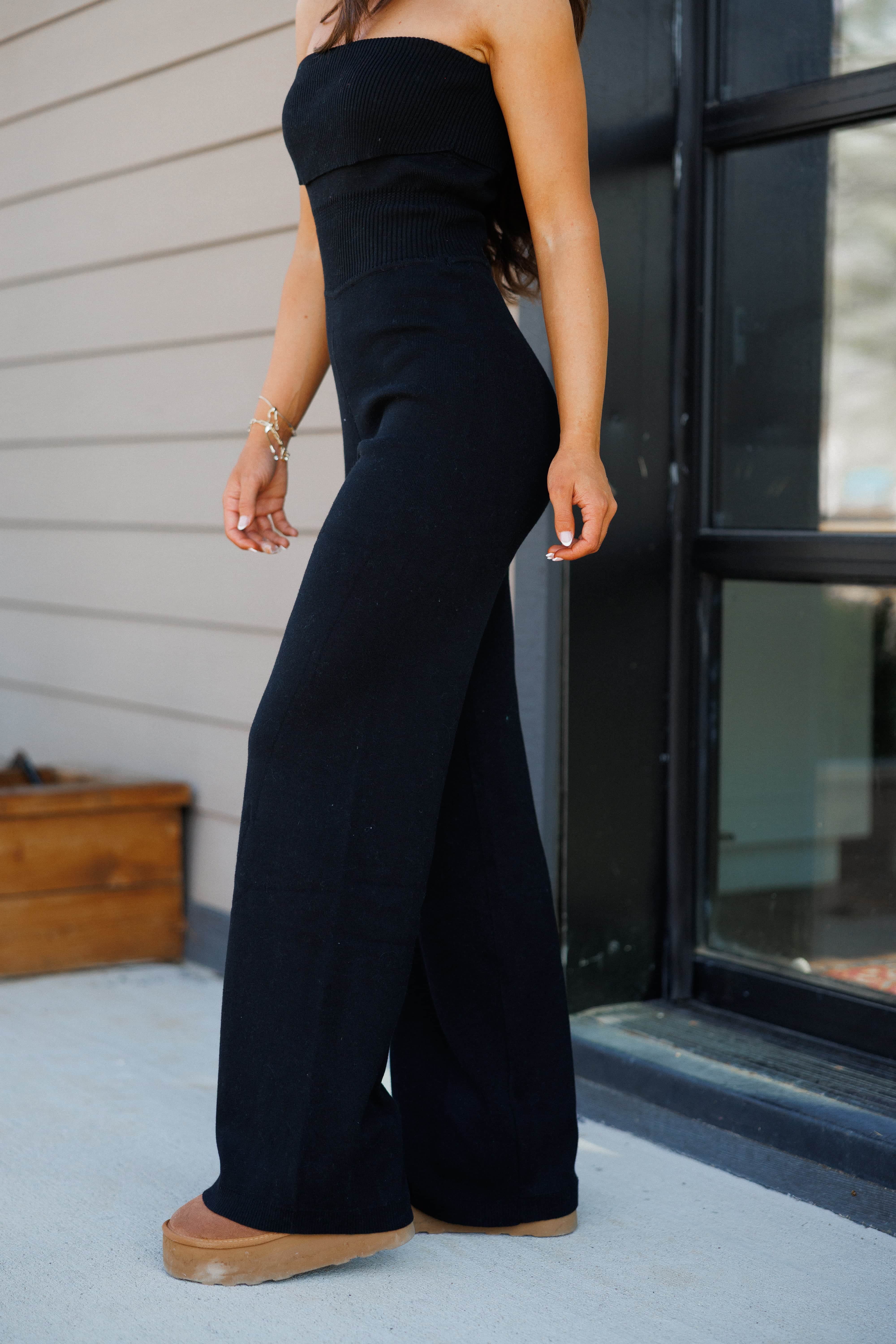 Bandeau Knit Sweater Jumpsuit - Image 6