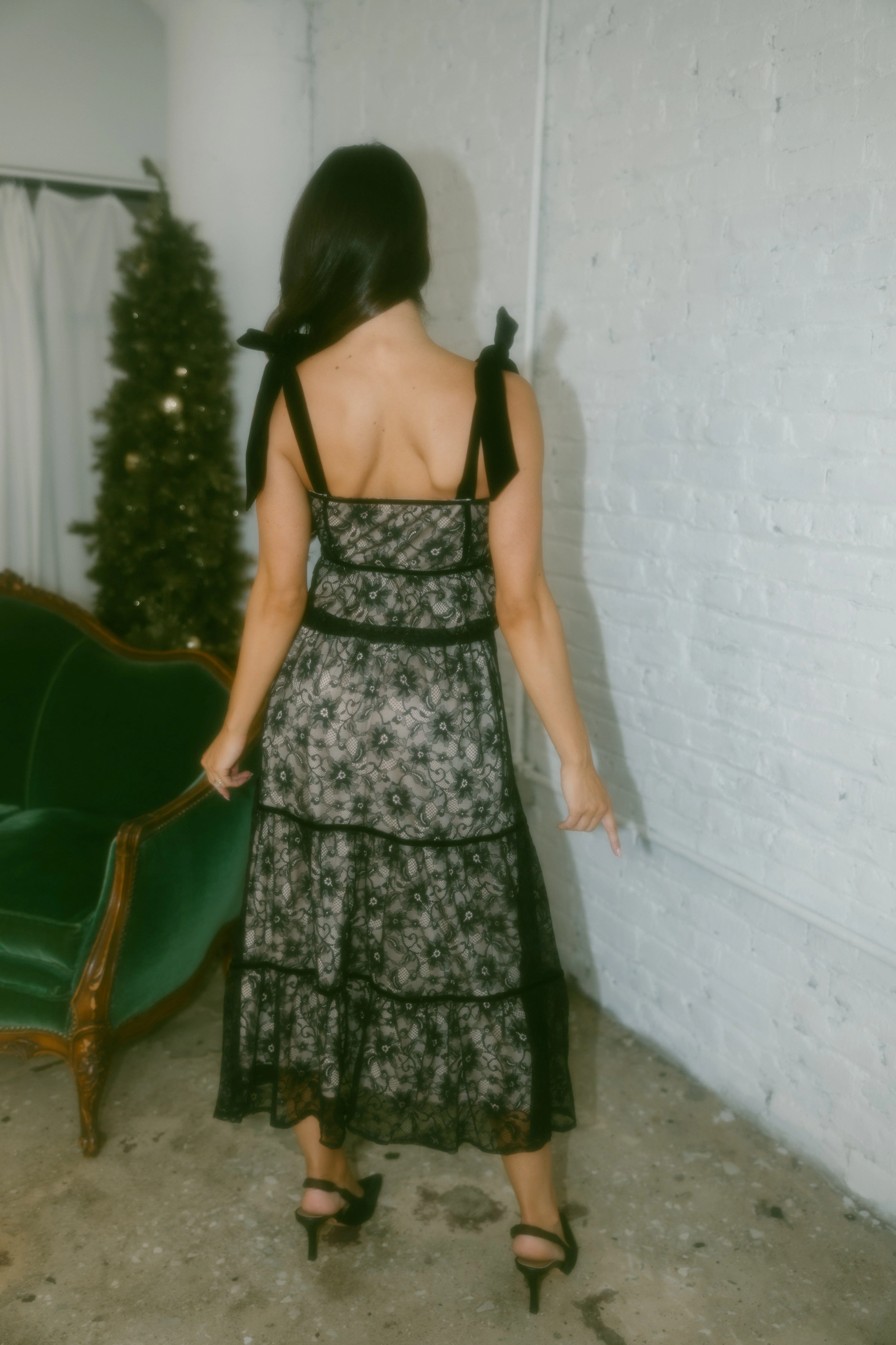 Black Lace Romance Top - Image 2