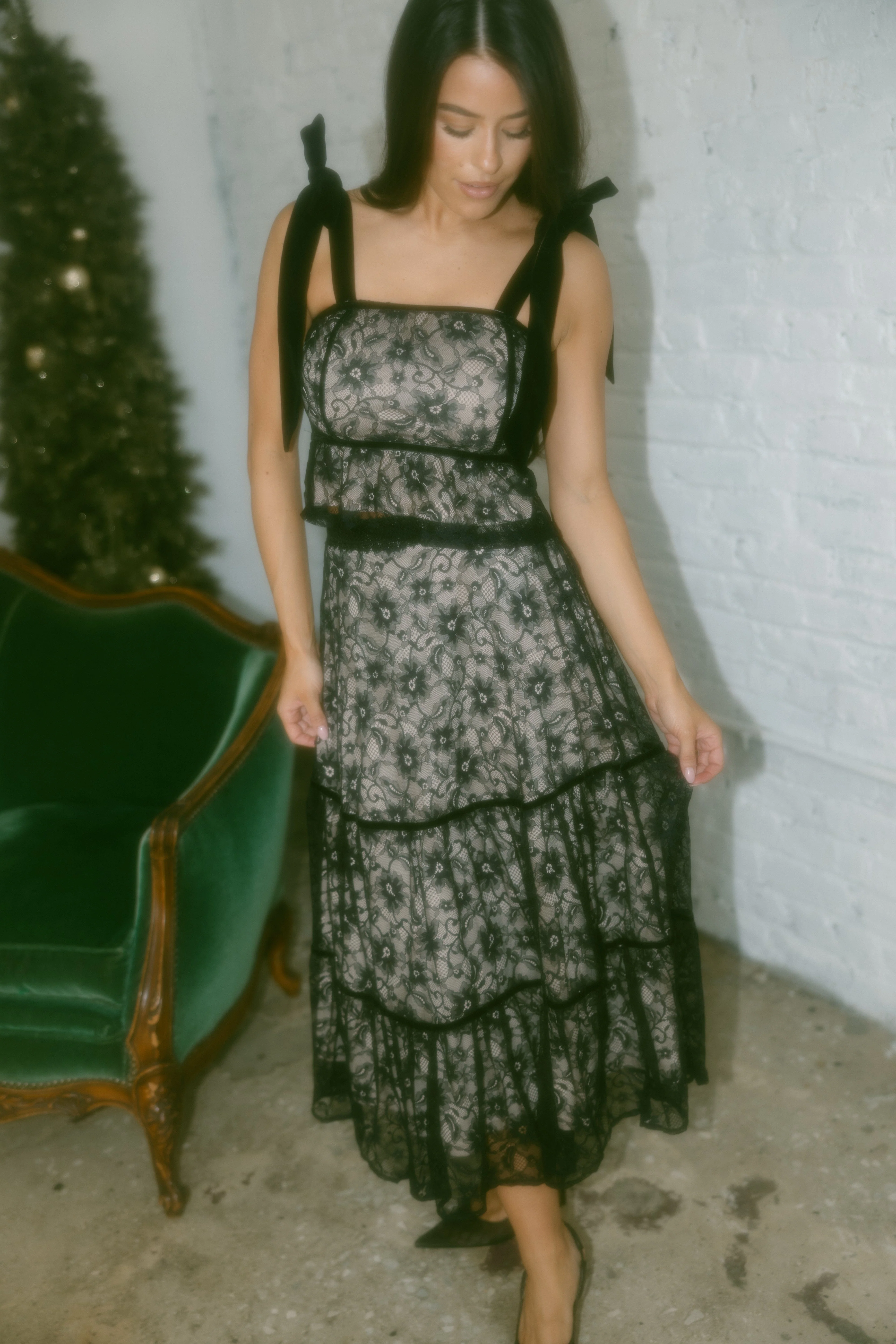 Black Lace Romance Top - Image 3