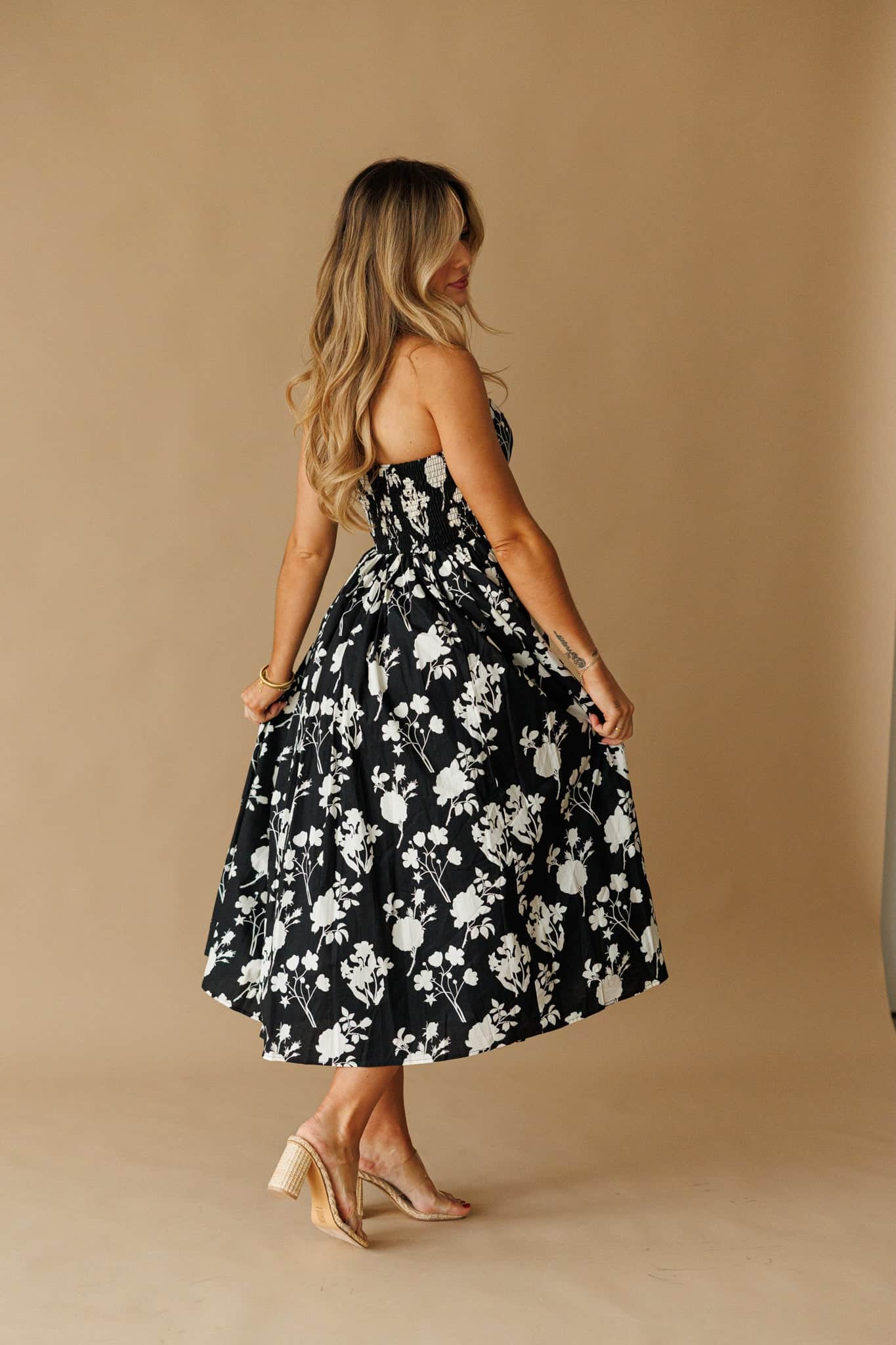 Black Magnolia Dress - Image 2