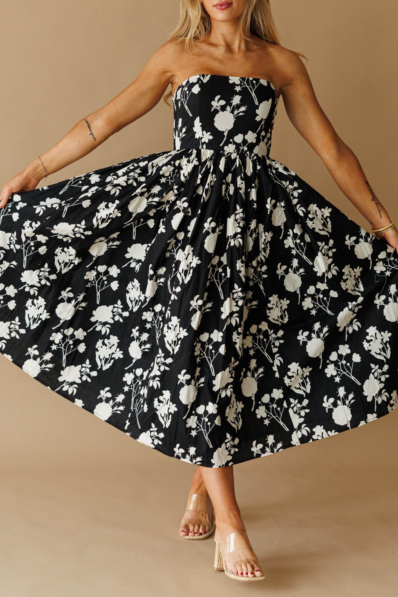 Black Magnolia Dress - Image 4