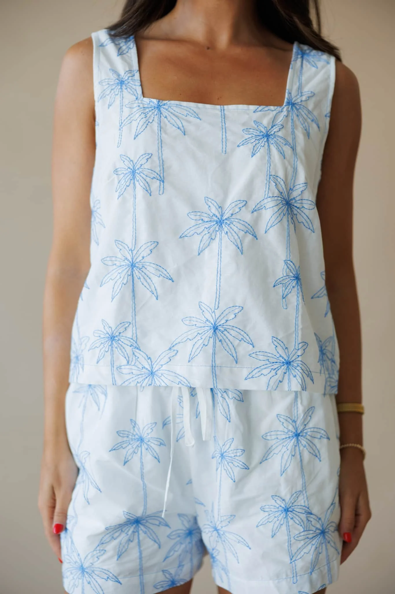 Blue Palm Tree Top - Image 2