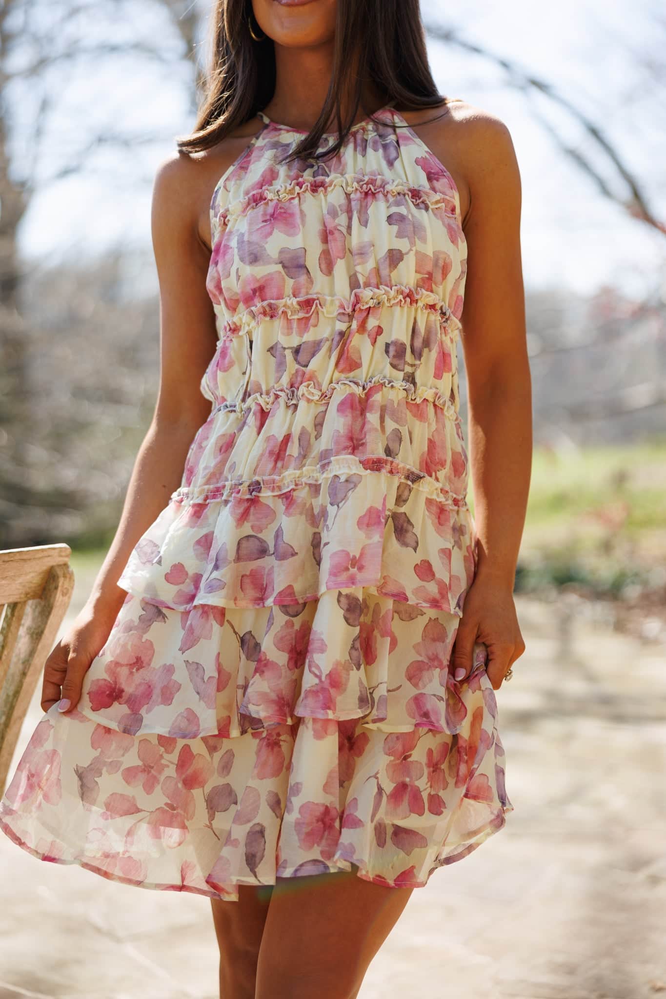 Blushing Bloom Mini Dress - Image 2