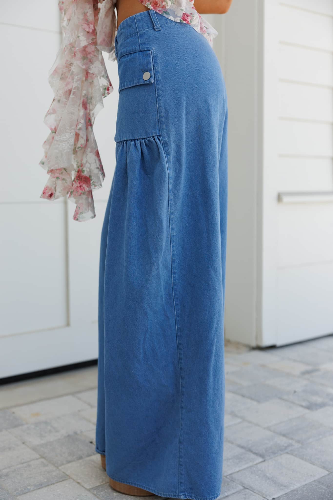 Bonnie Wide Leg Denim Pants - Image 3