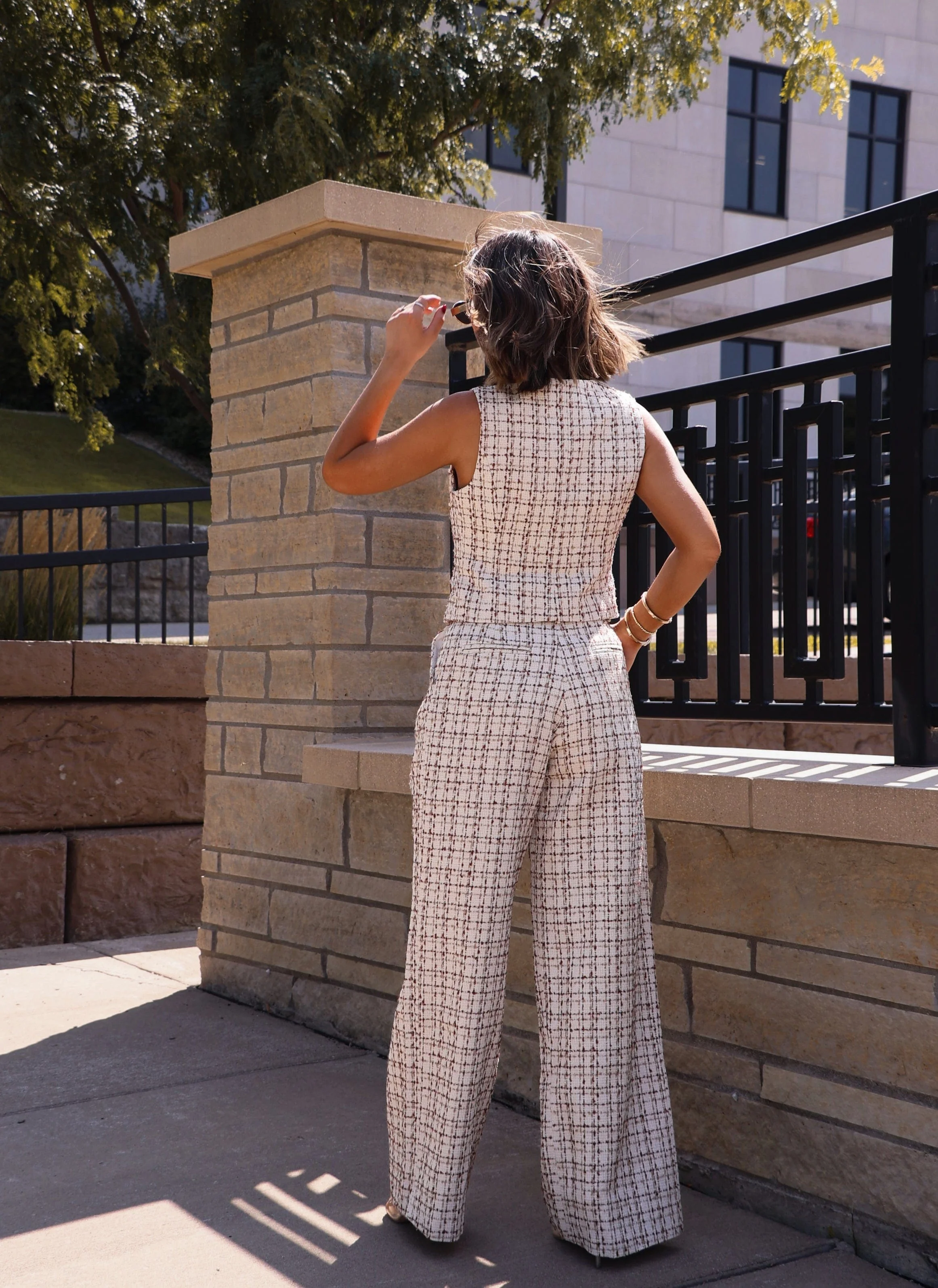 Boucle Plaid Trouser - Image 3