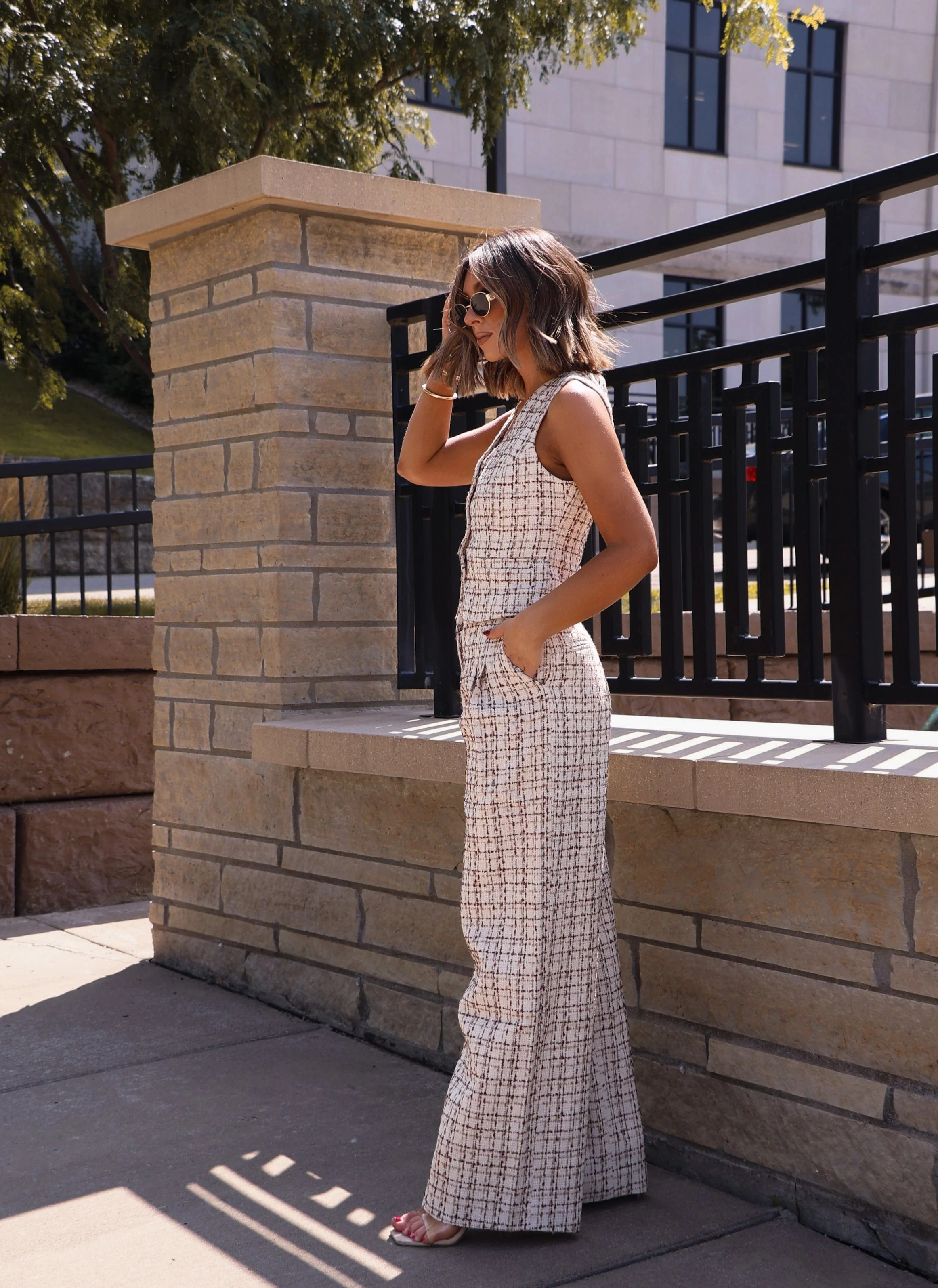 Boucle Plaid Trouser - Image 4