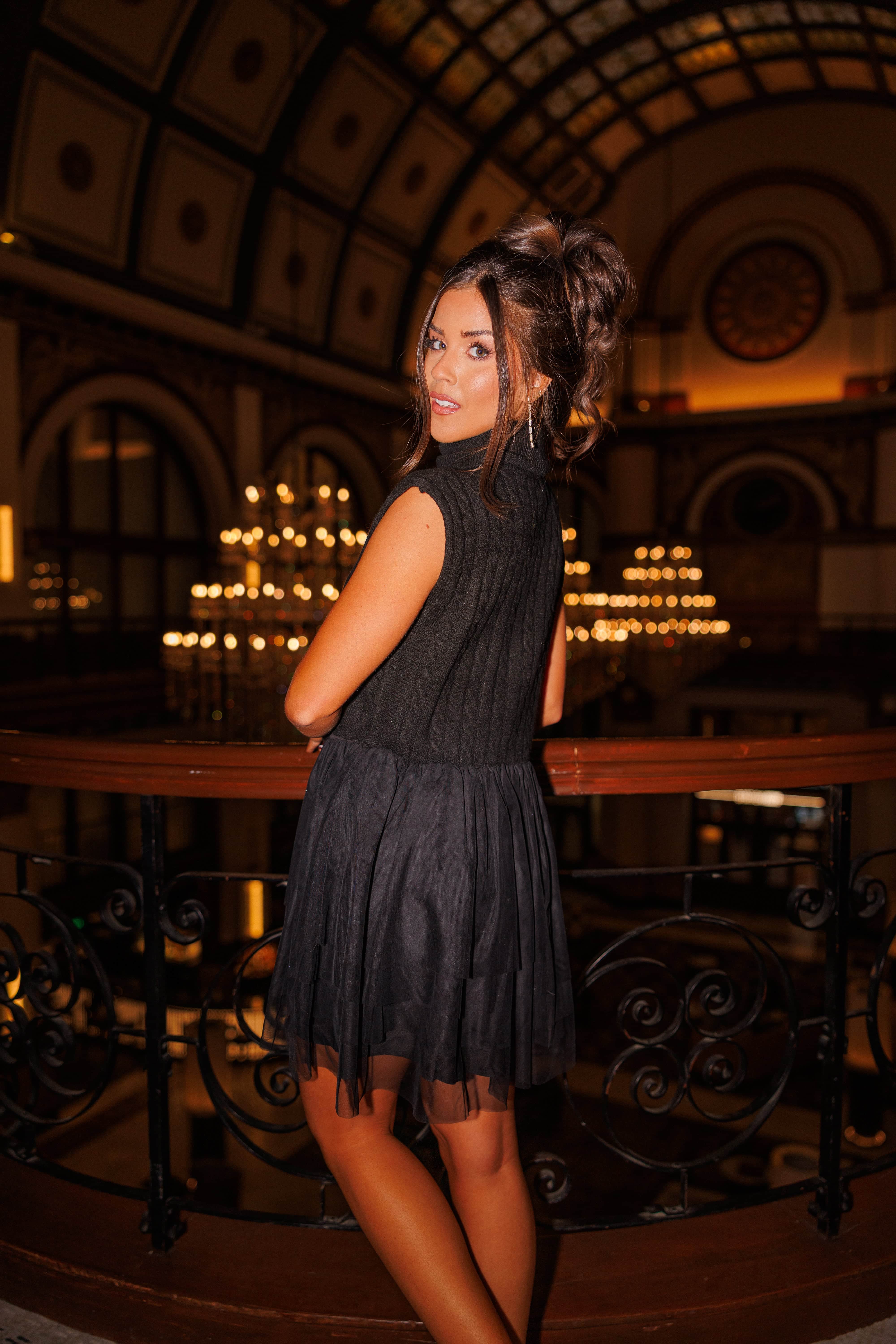 Cable Knit Tulle Dress - Image 2