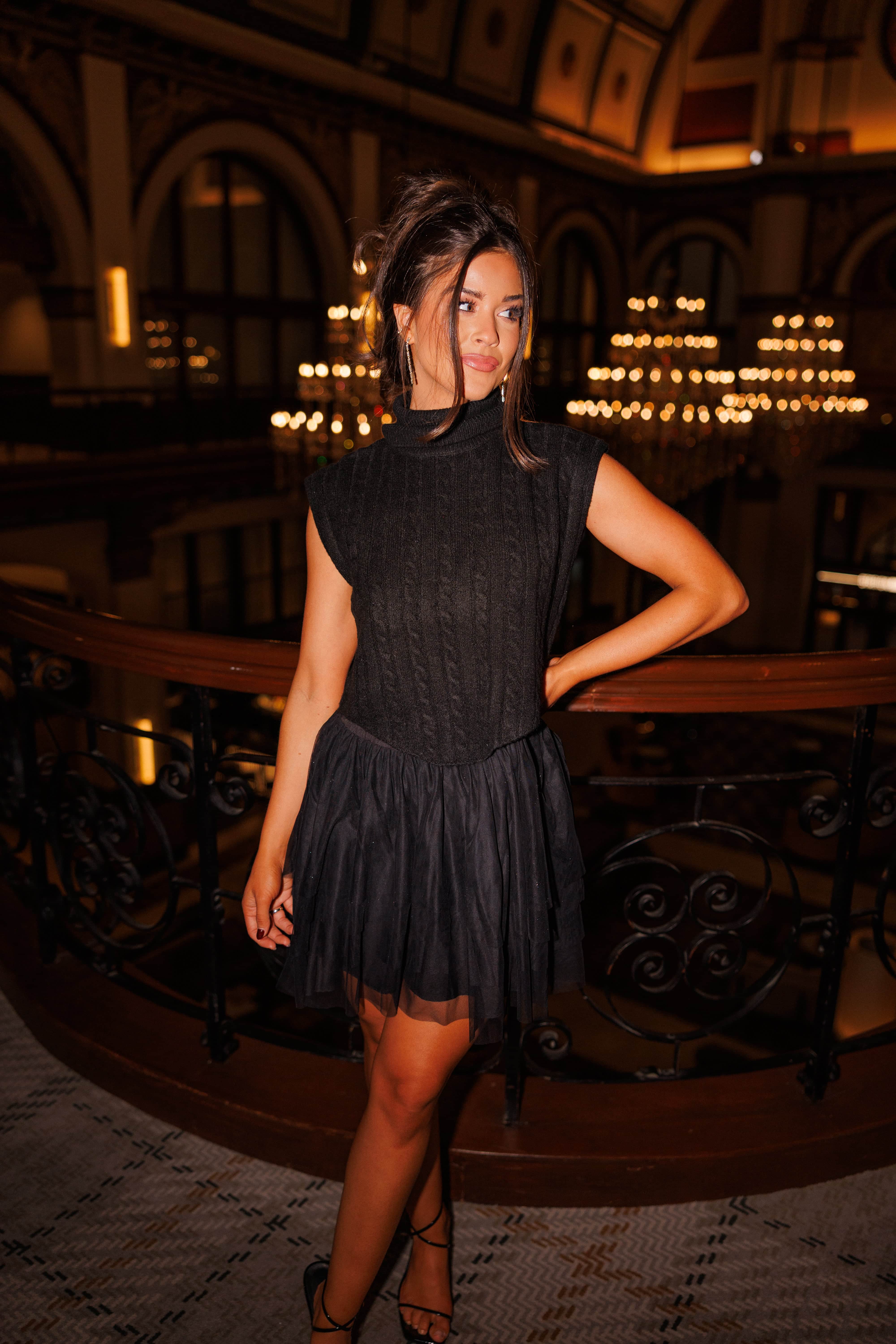 Cable Knit Tulle Dress - Image 5