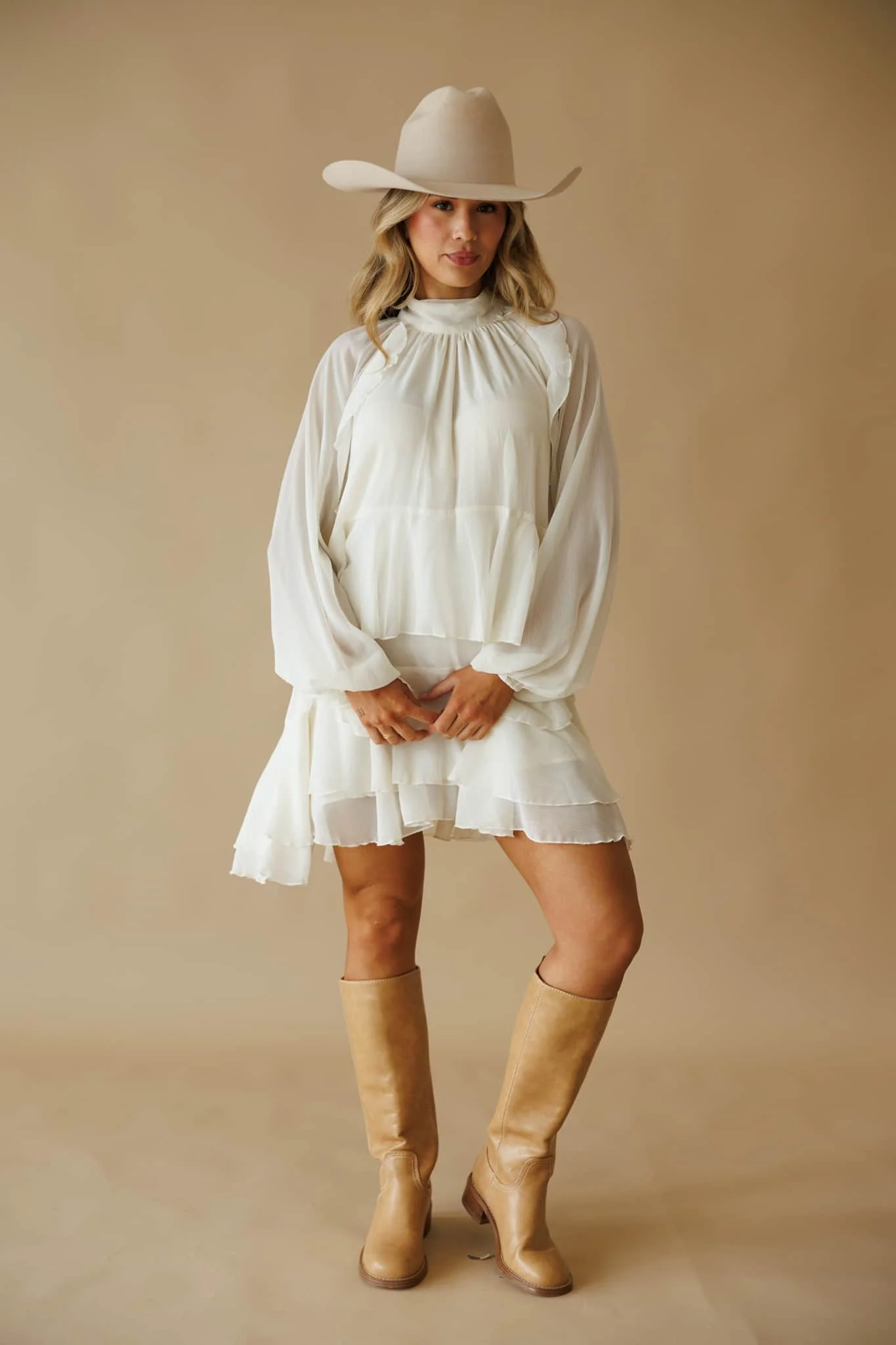 Champagne Country Dress - Image 5