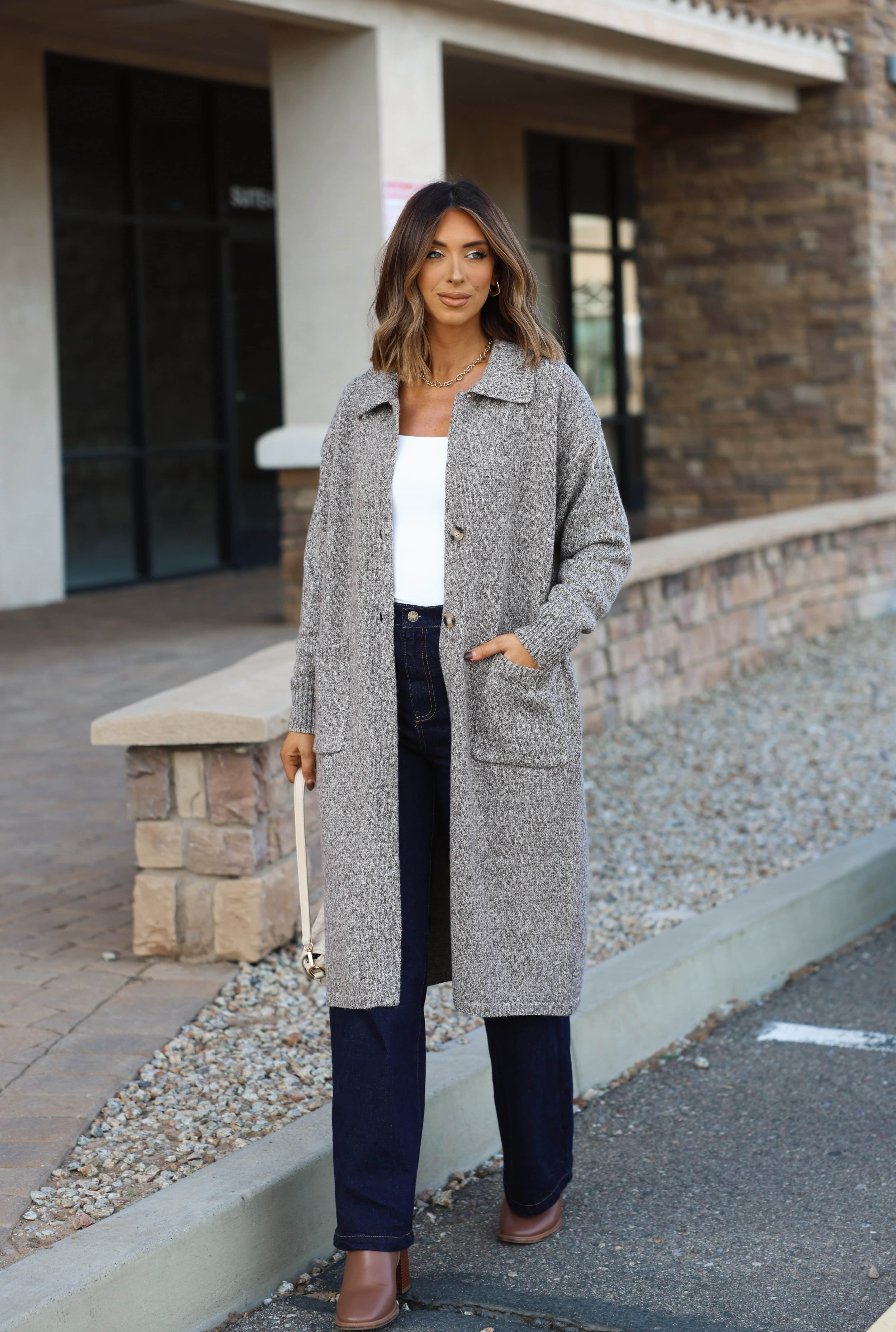 City Latte Sweater Cardigan - Image 4