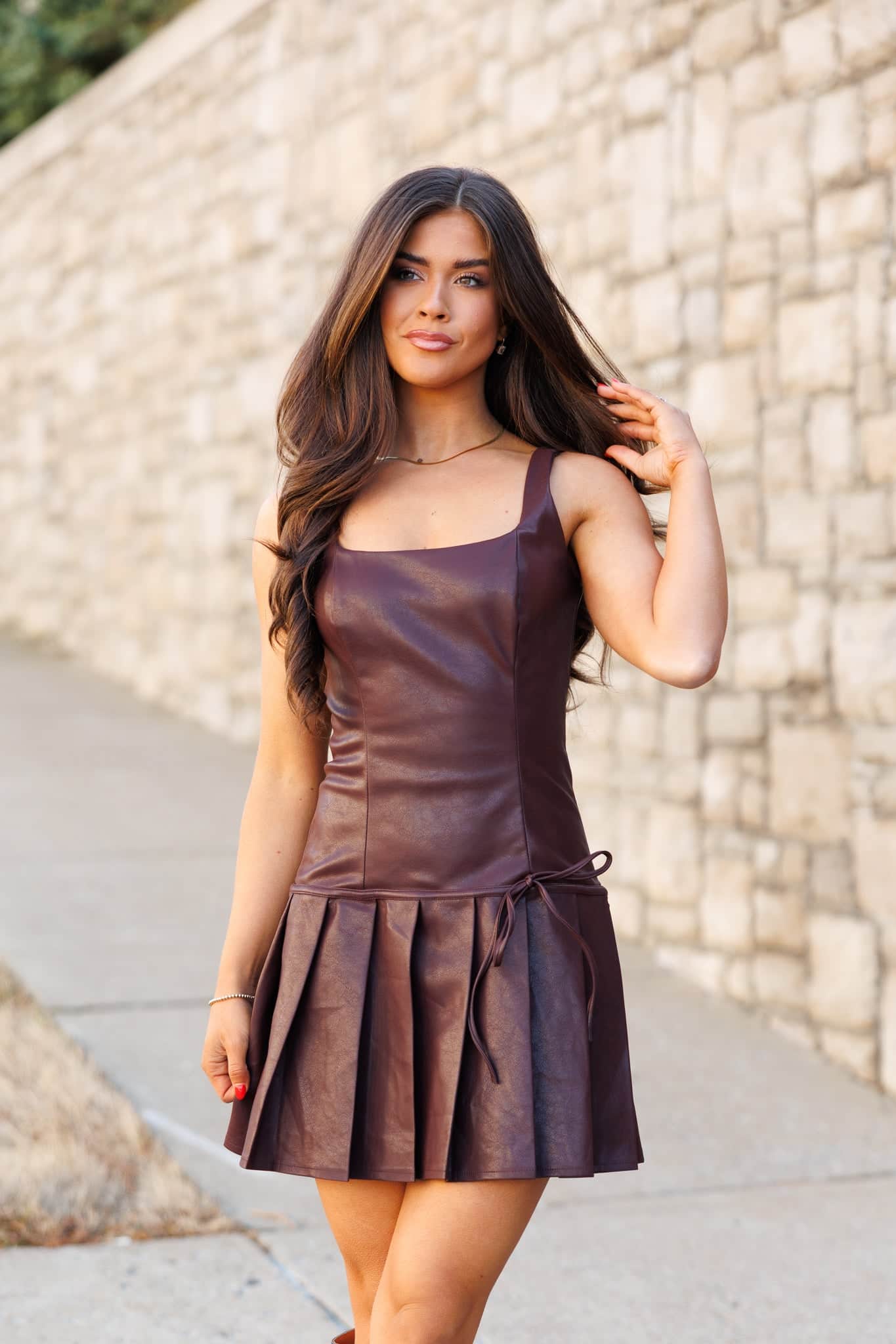Cover Girl Leather Dress - Image 4