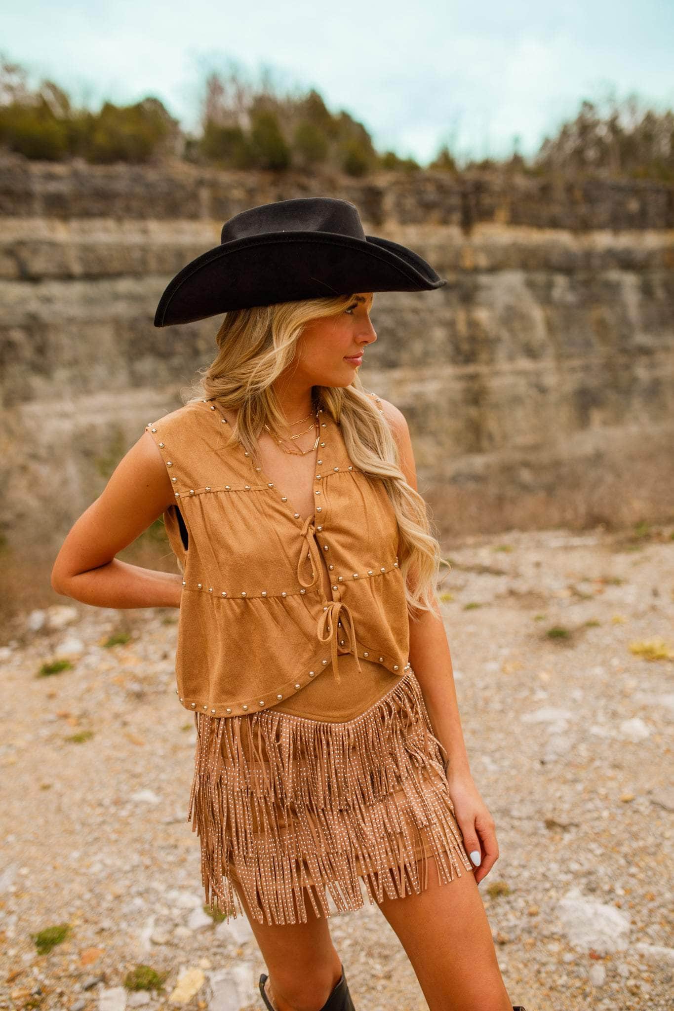 Desert Cowgirl Fringe Skirt - Image 5