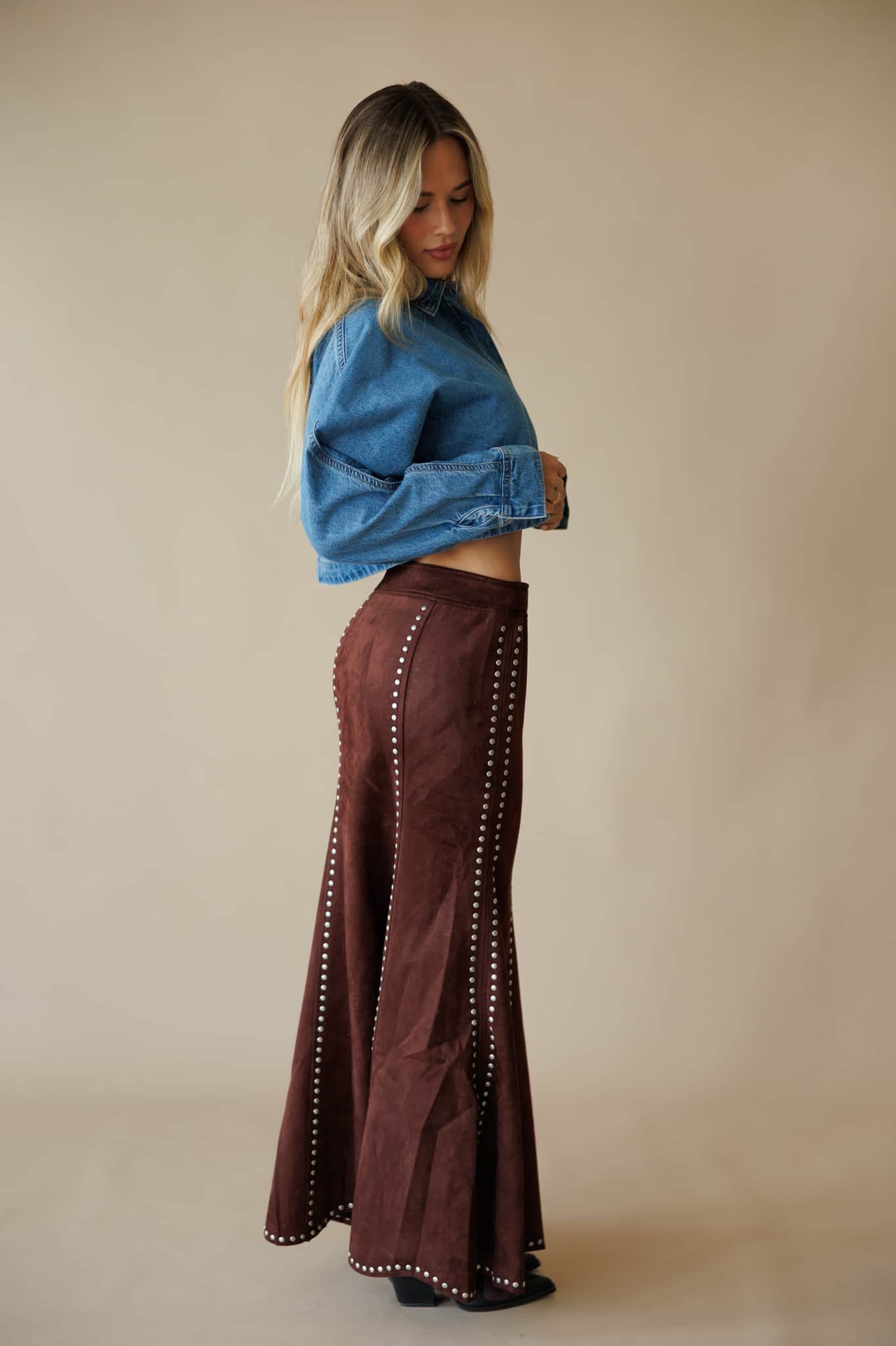 Dolman Sleeved Loose Denim Jacket - Image 6