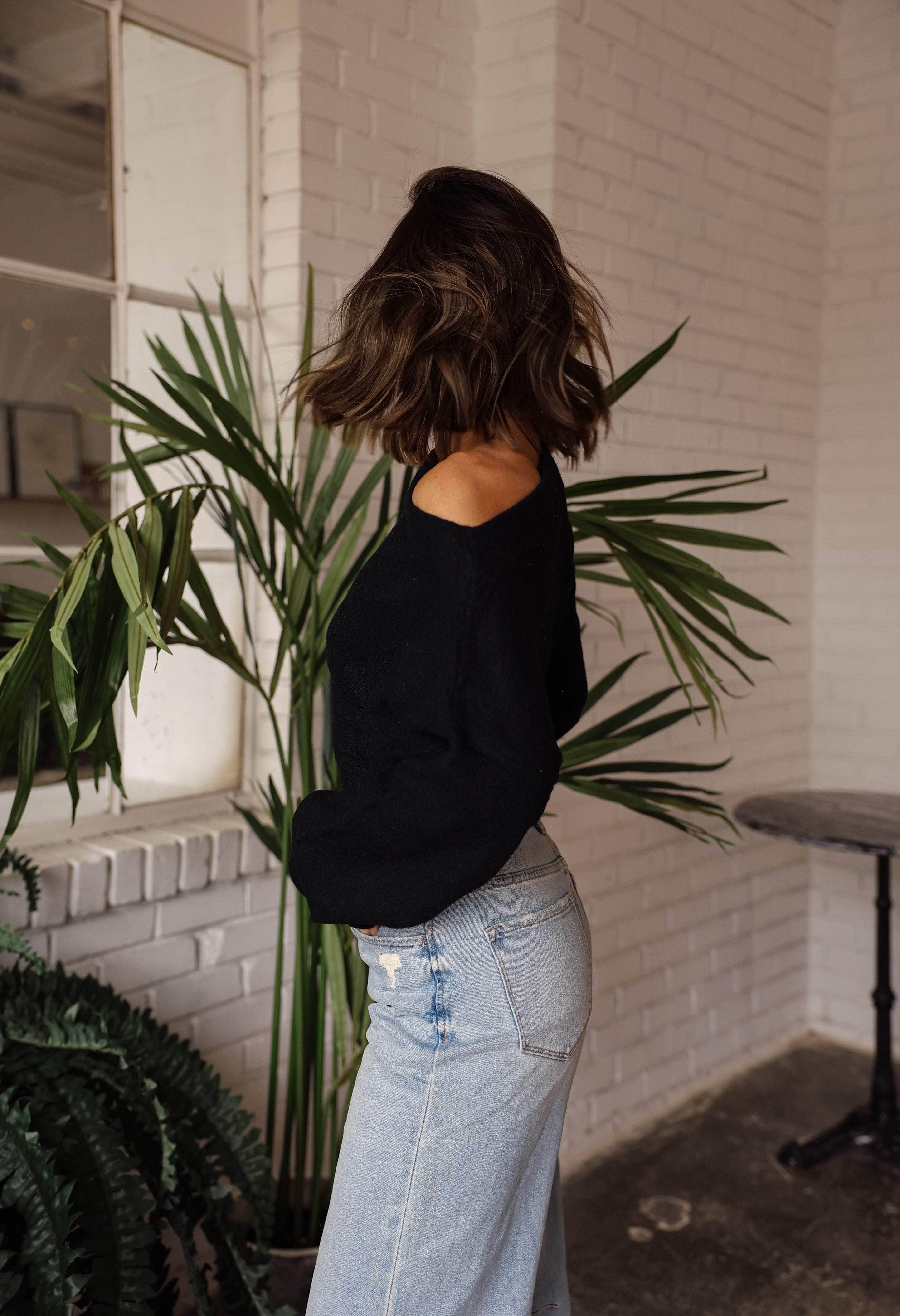 Drop Shoulder Pullover Sweater - Image 8