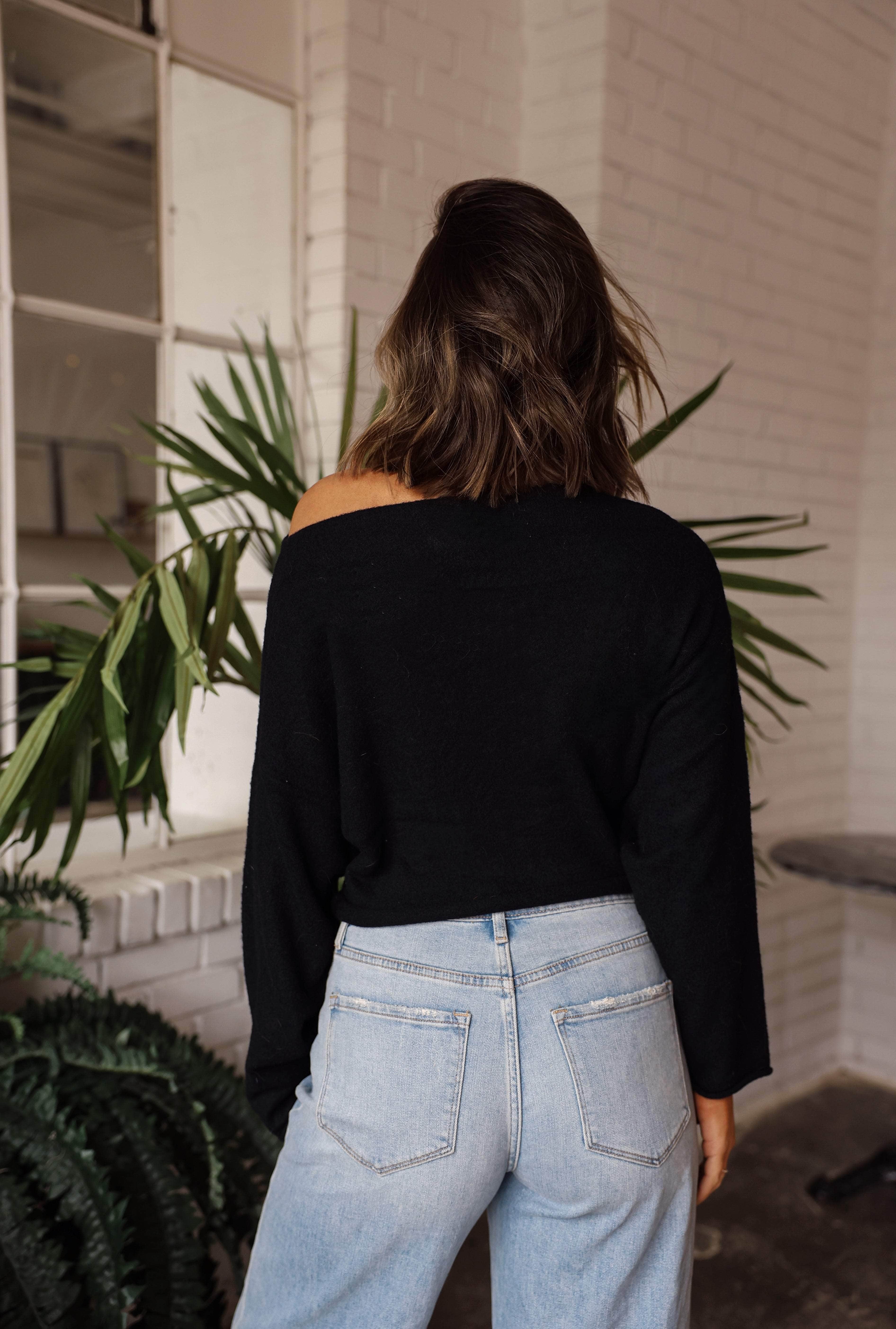 Drop Shoulder Pullover Sweater - Image 9