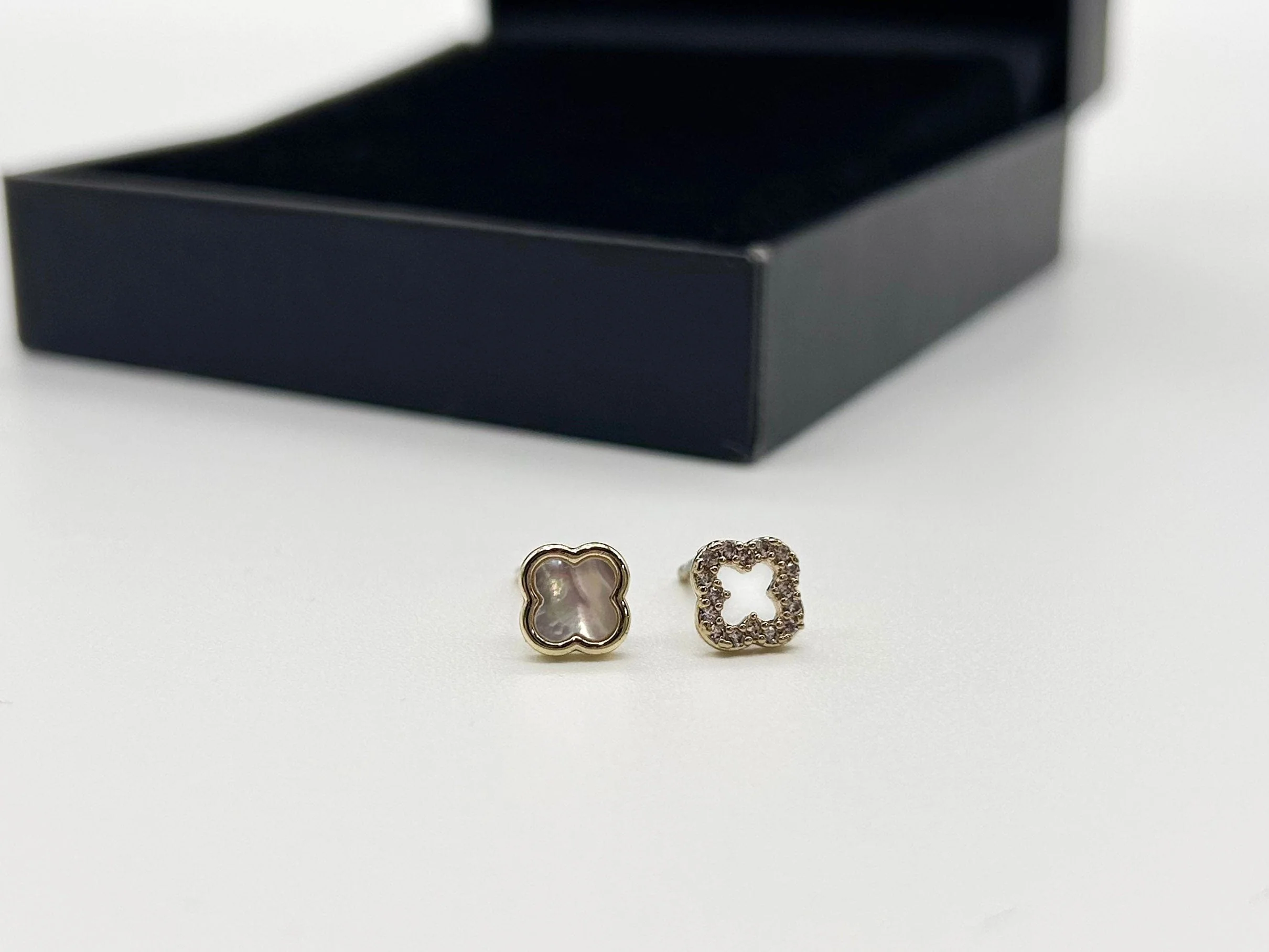 Maeve Floral Cross Studs - Image 2
