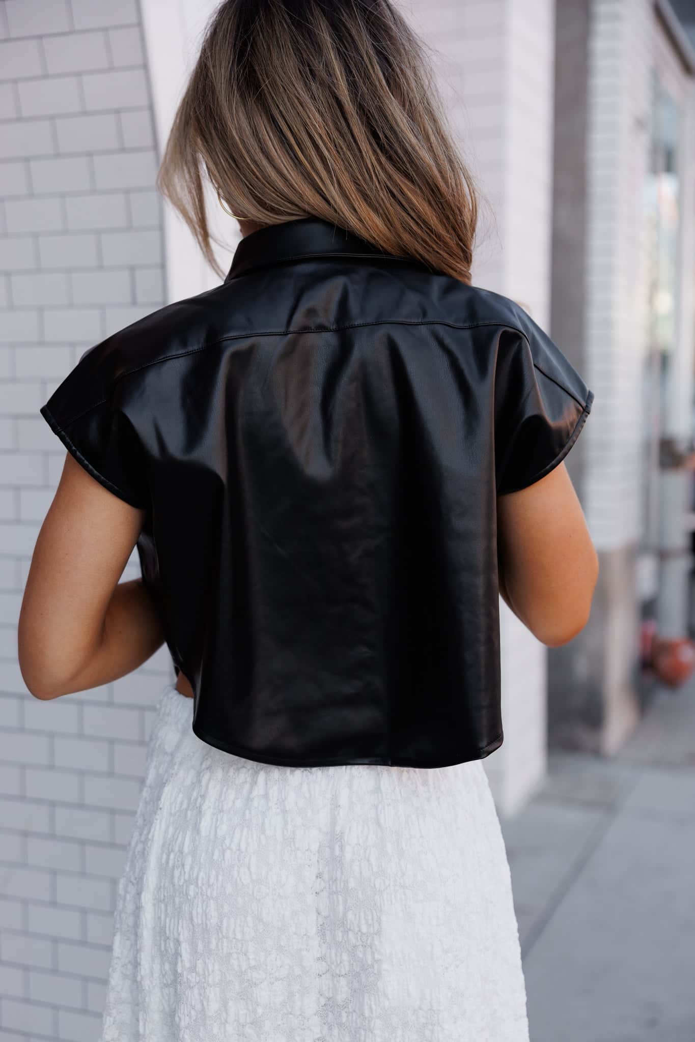 Faux Leather Vest - Image 3