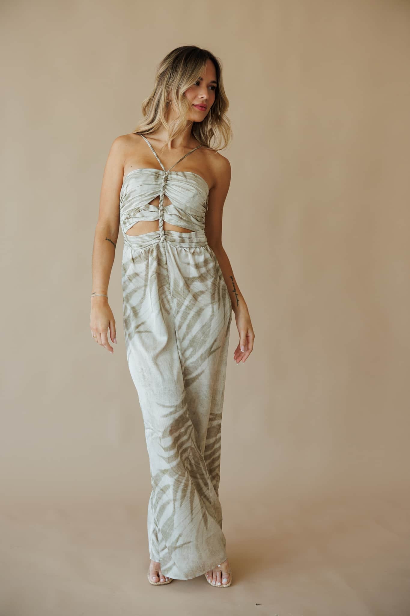 Palm Leaf Jumpsuit - Image 4