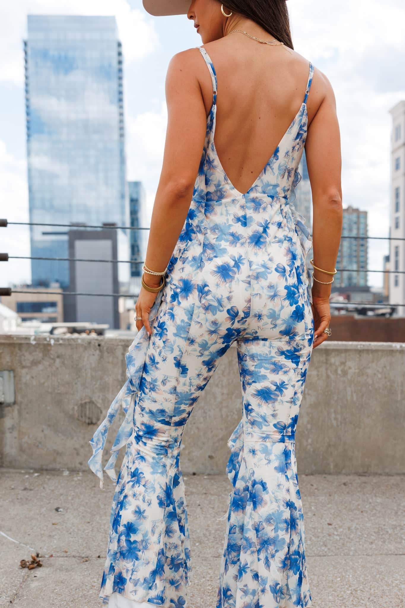 Frilly Floral Jumpsuit - Image 7