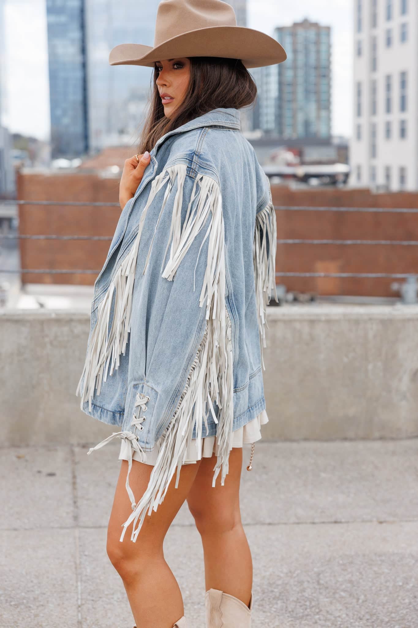 Fringe Finale Denim Jacket - Image 7