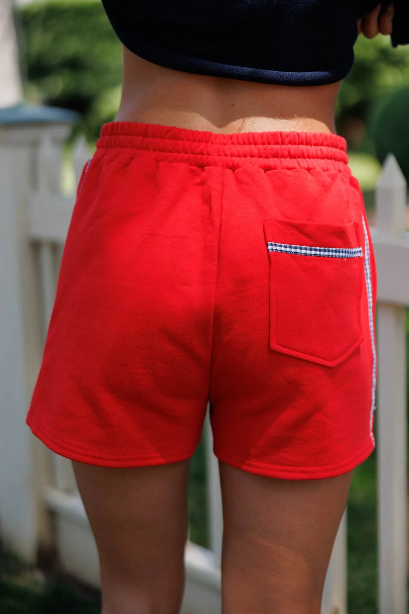 Gingham Sweat Shorts - Image 8