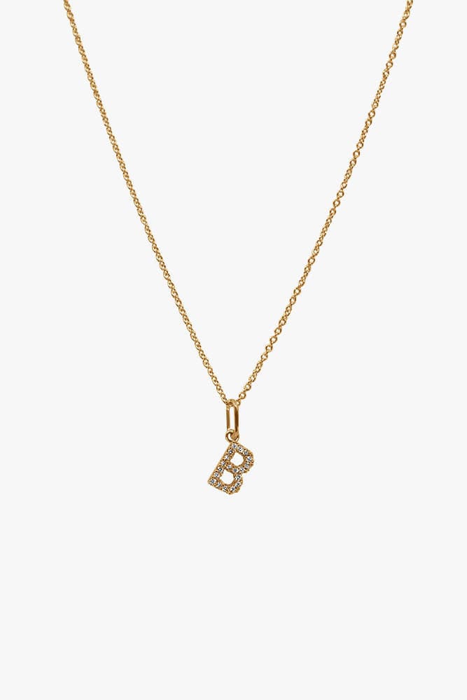 Gold Letter Necklace - Image 3
