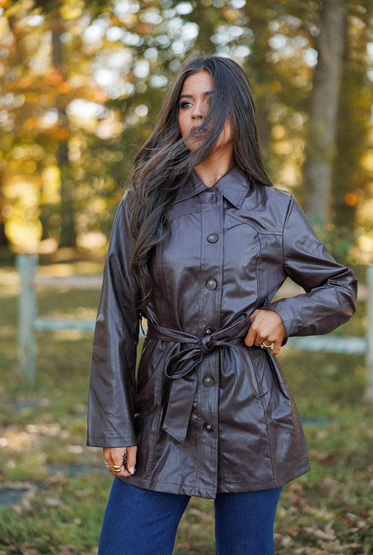 Autumn In Oxford Belted Jacket - Image 6