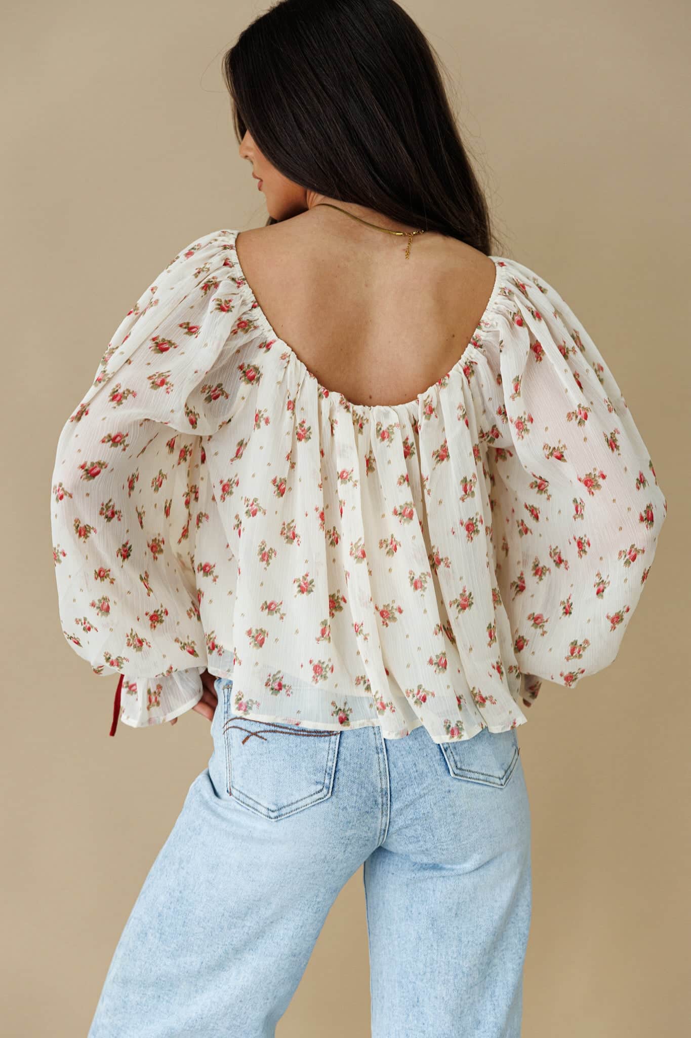 Floral Affair Chiffon Top - Image 2