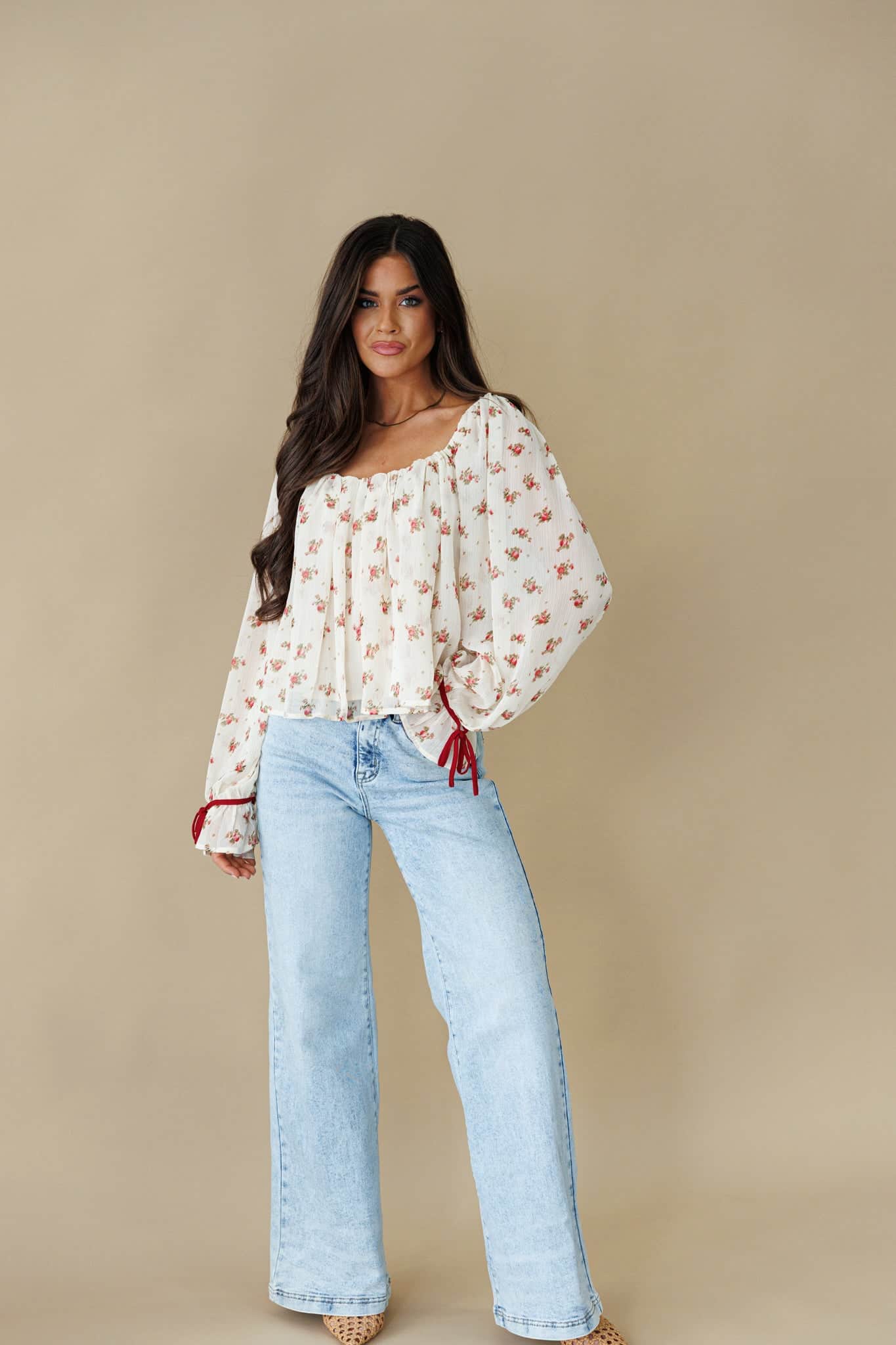 Floral Affair Chiffon Top - Image 3