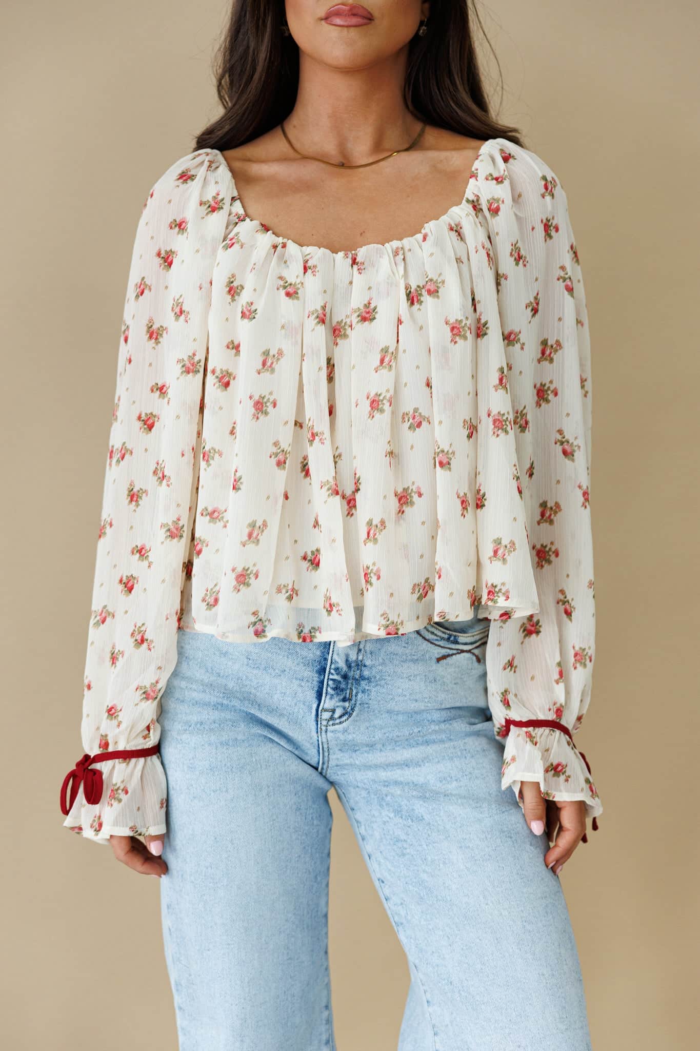 Floral Affair Chiffon Top - Image 5