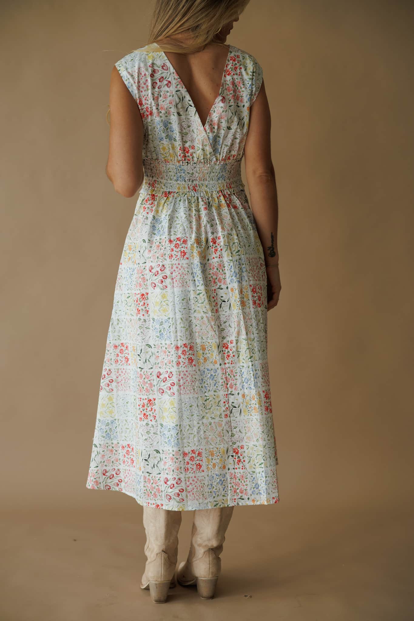 Harper Floral Print Midi Dress - Image 3