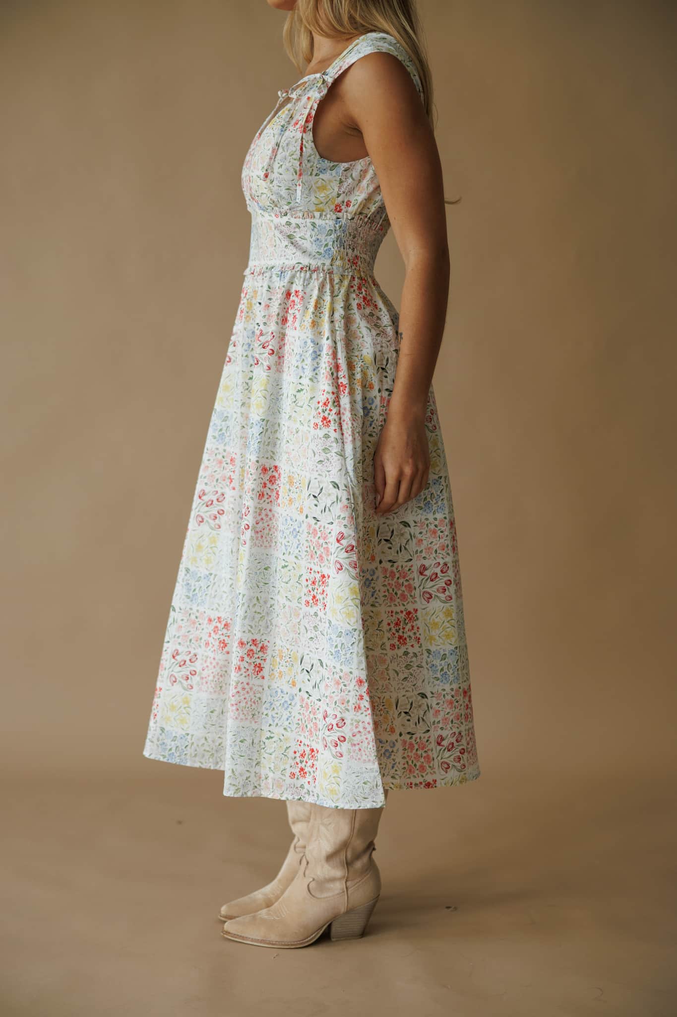 Harper Floral Print Midi Dress - Image 5