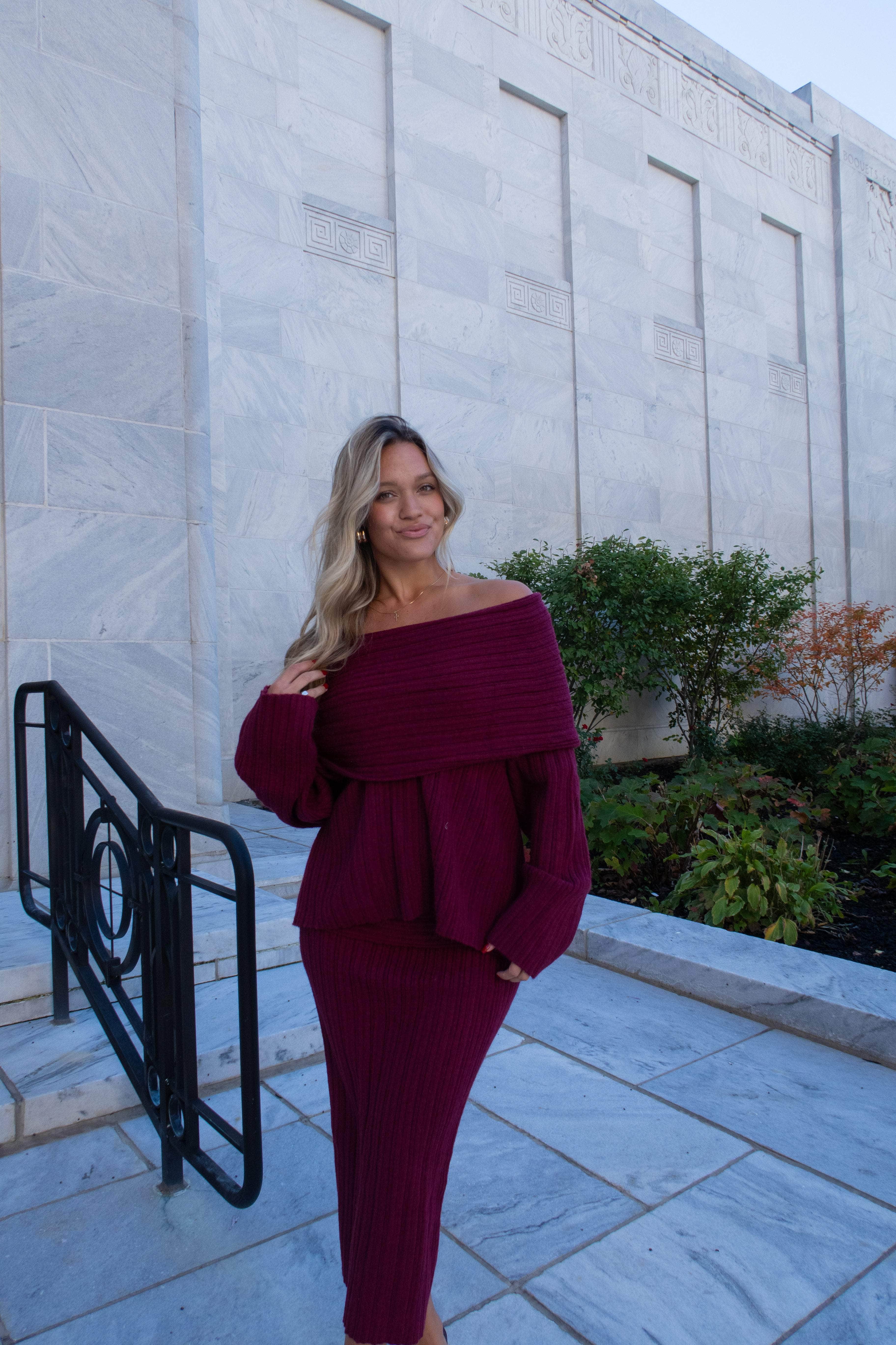 Harvest Wine Sweater Skirt - Image 4