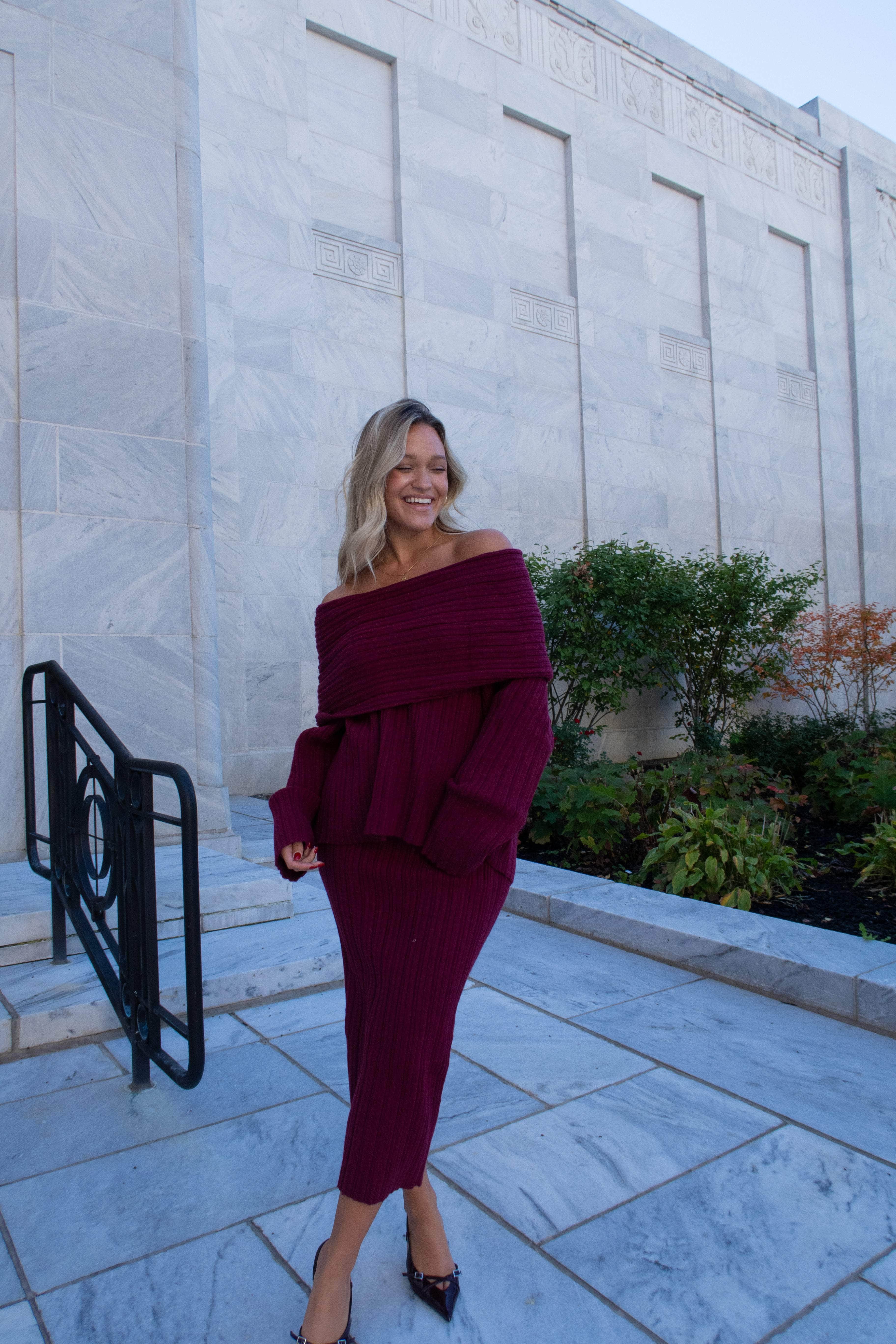 Harvest Wine Sweater Skirt - Image 6