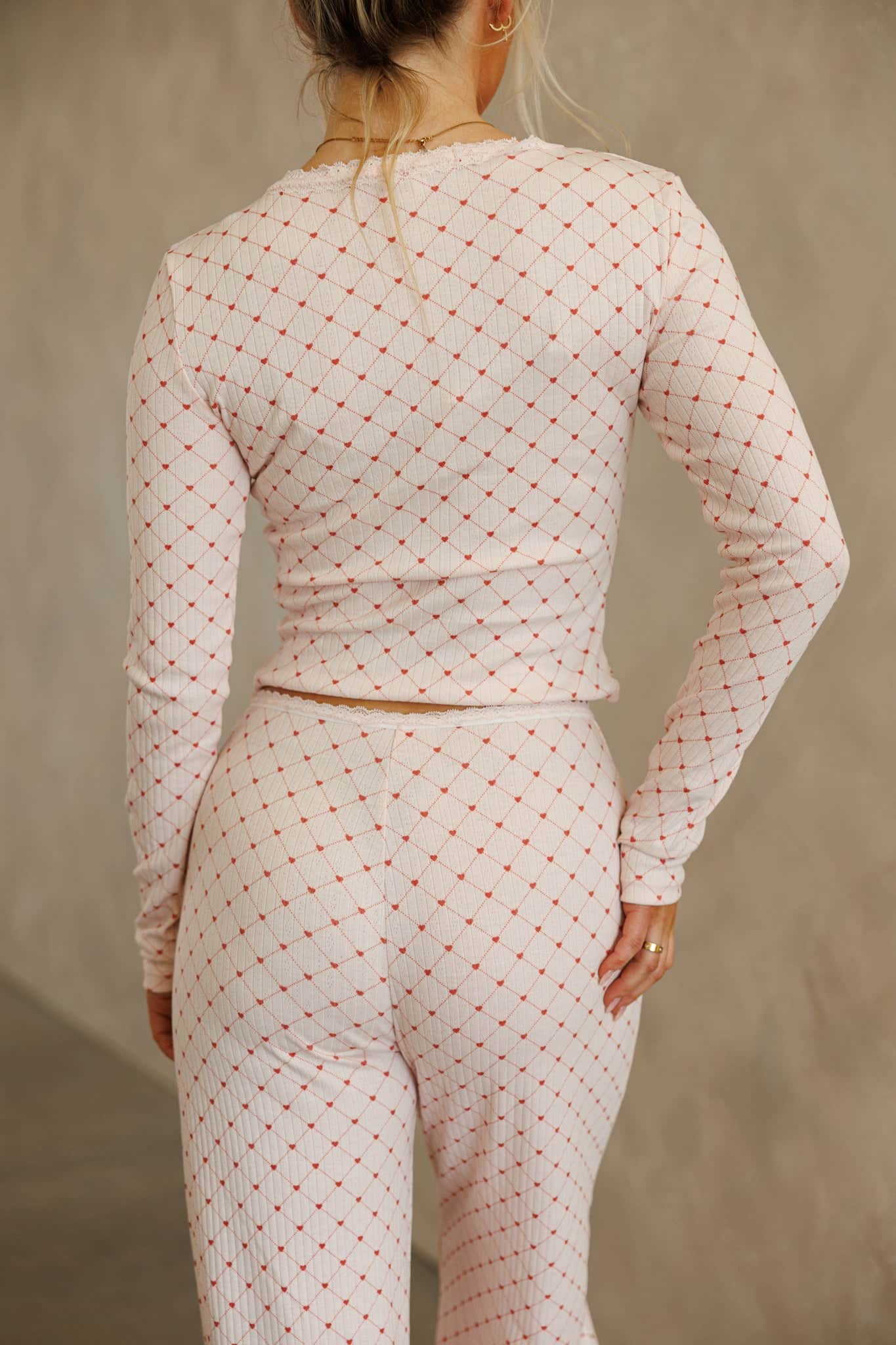 Heart Print Lounge Top - Image 3