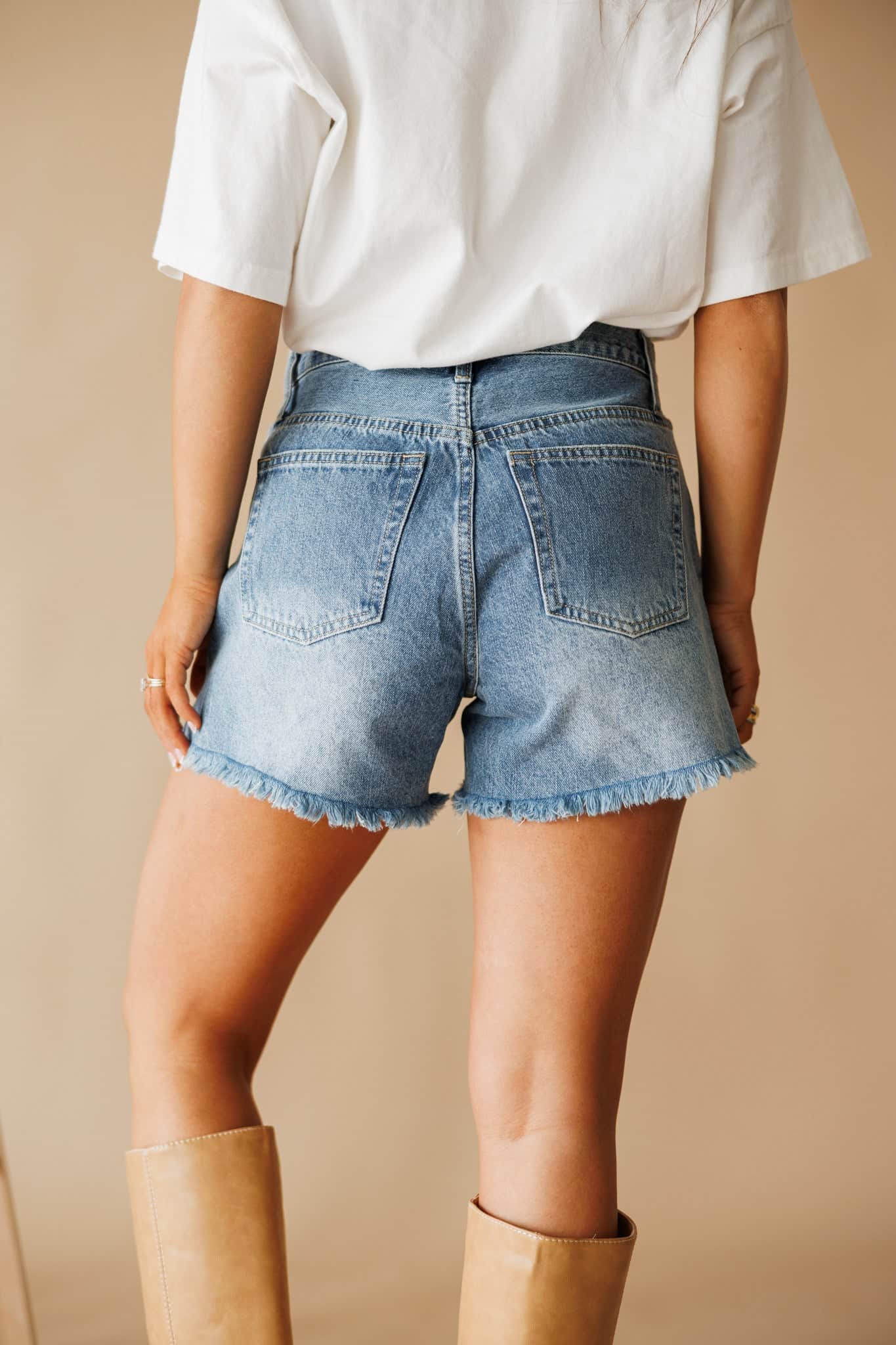 Indigo Denim Shorts - Image 2