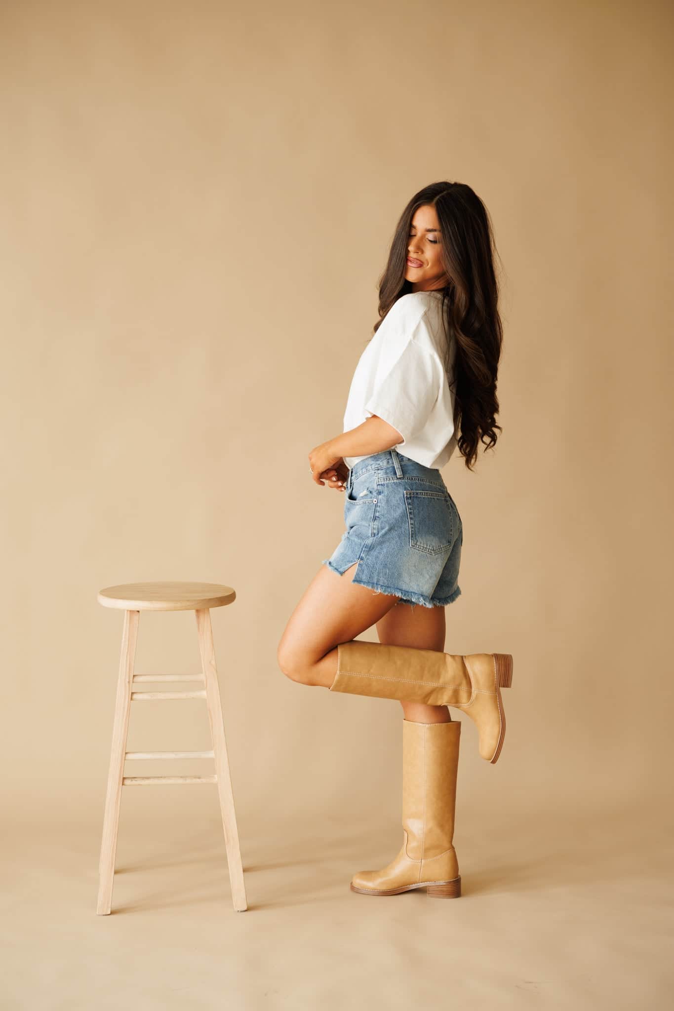 Indigo Denim Shorts - Image 6