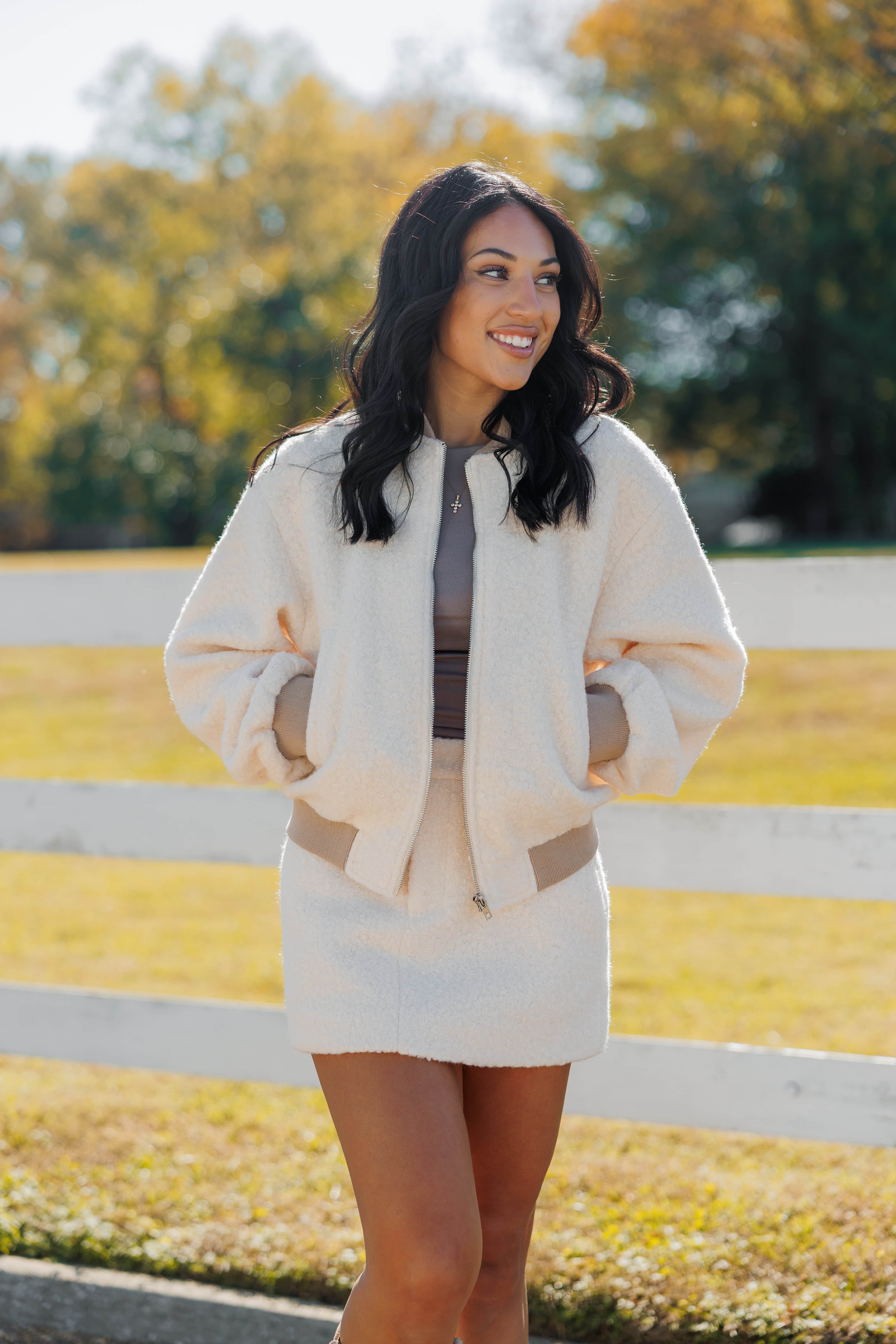 Ivory Fleece Jacket - Image 4