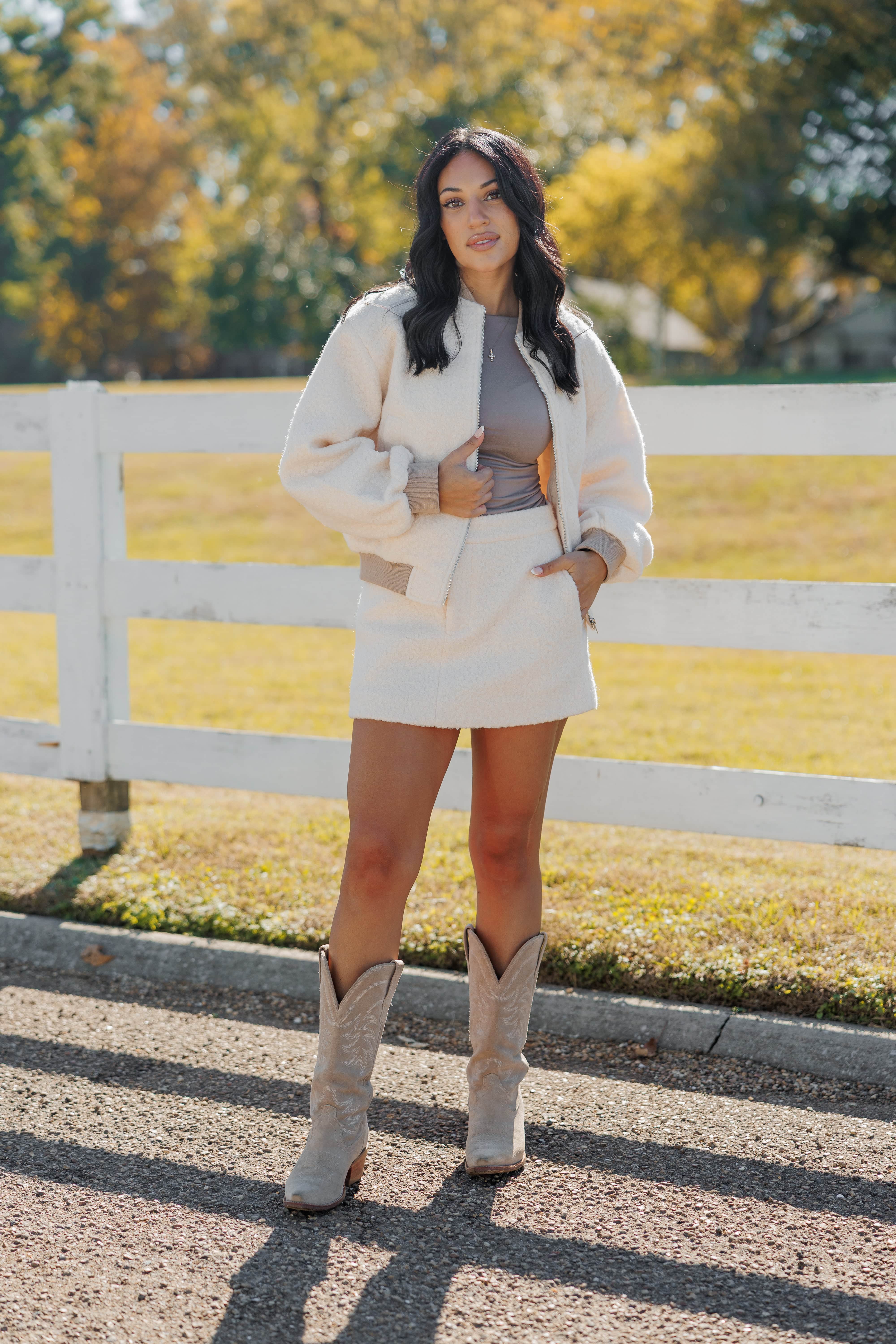 Ivory Fleece Jacket - Image 6
