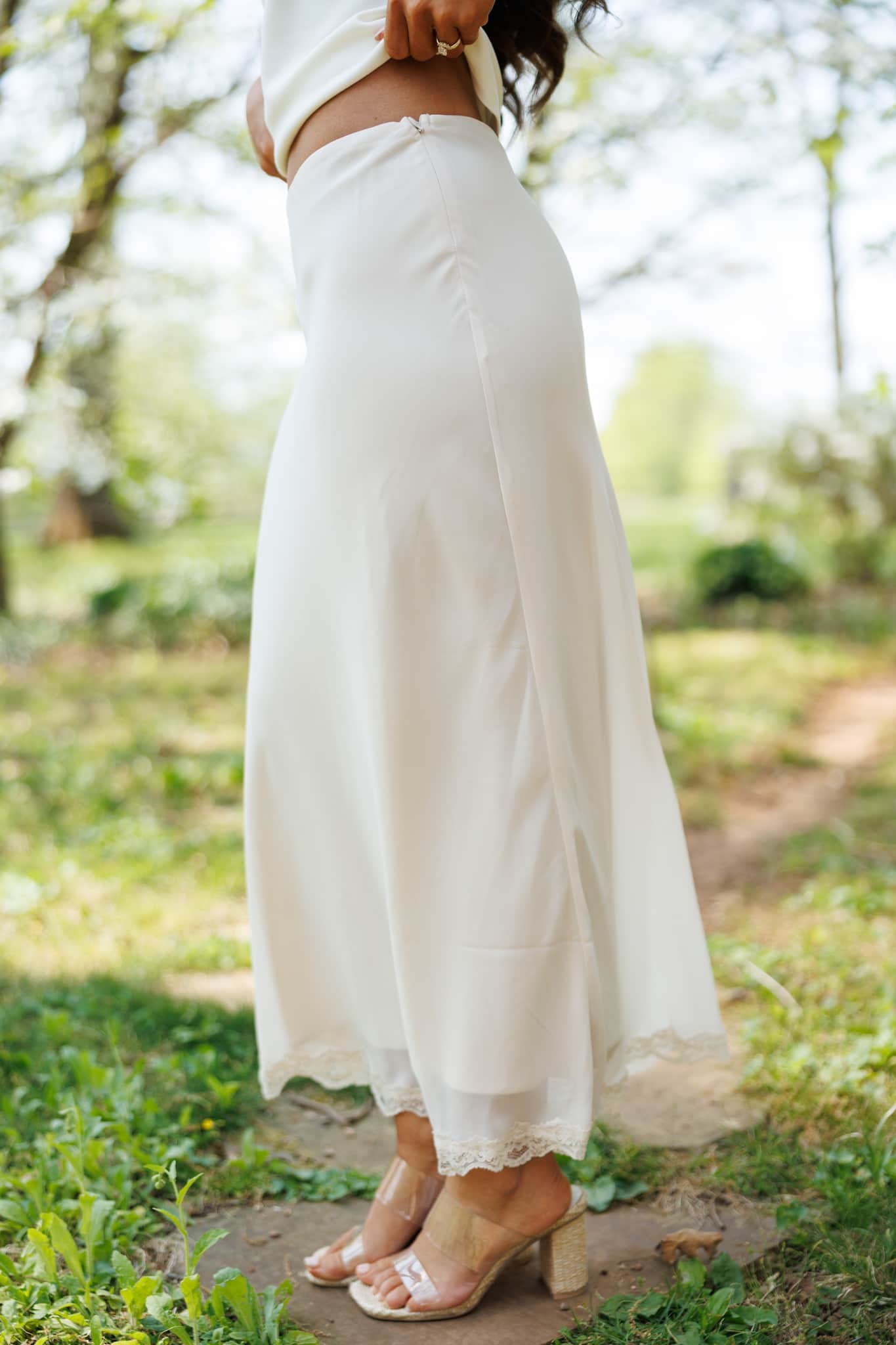 Keepsake Lace Trim Skirt - Image 3