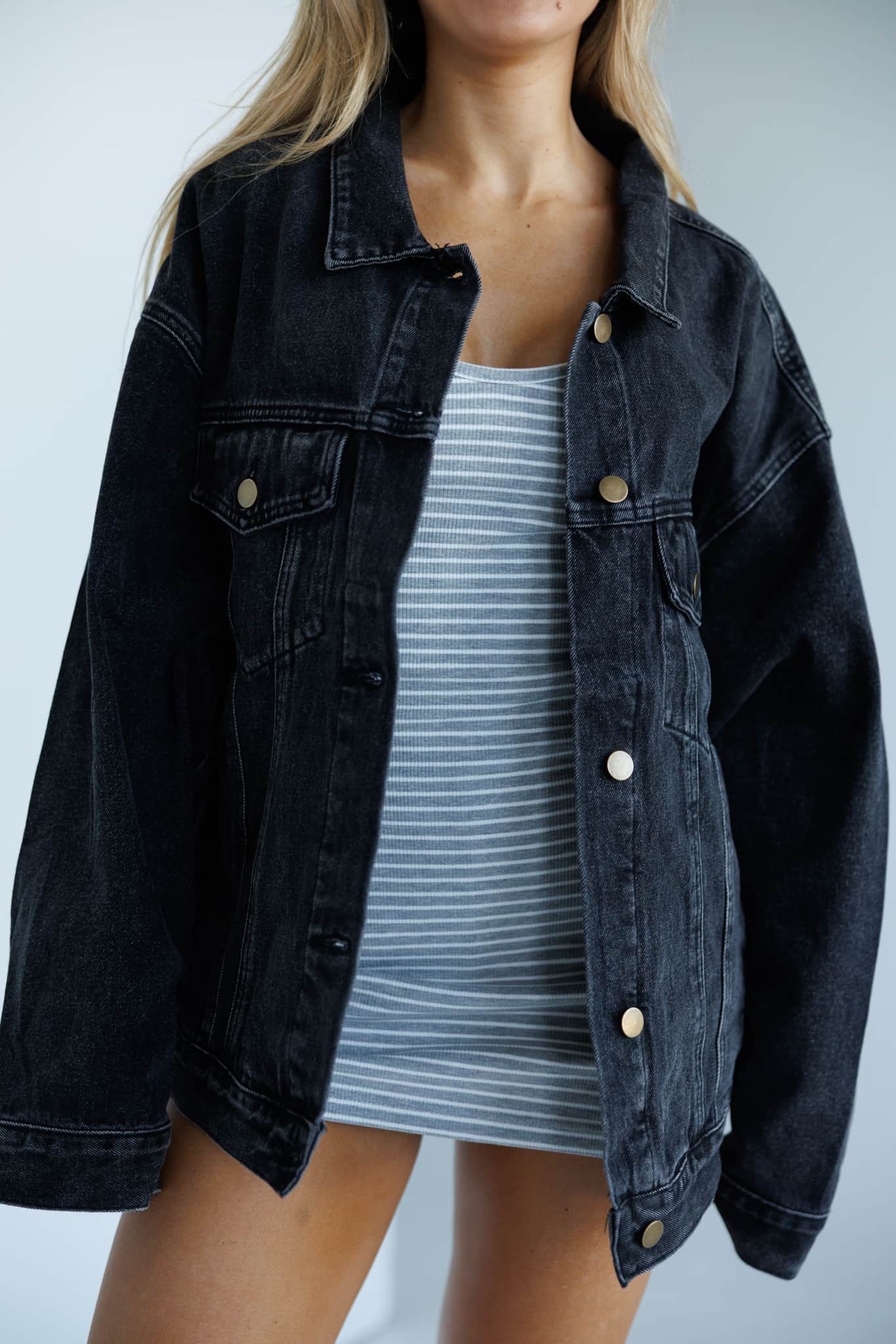 Black Oversized Claudia Jacket - Image 7
