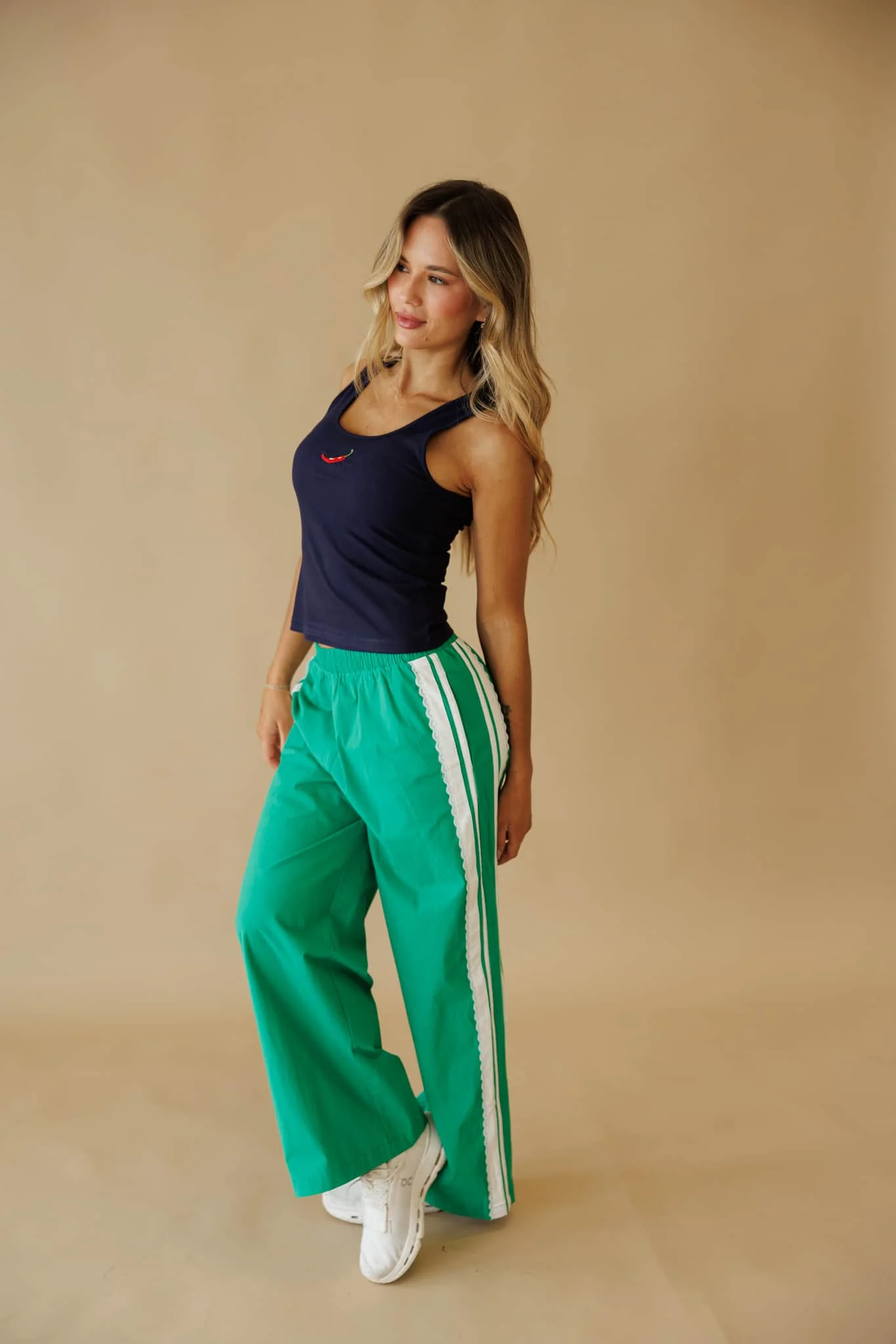 Lace Side Stripe Track Pants - Image 4