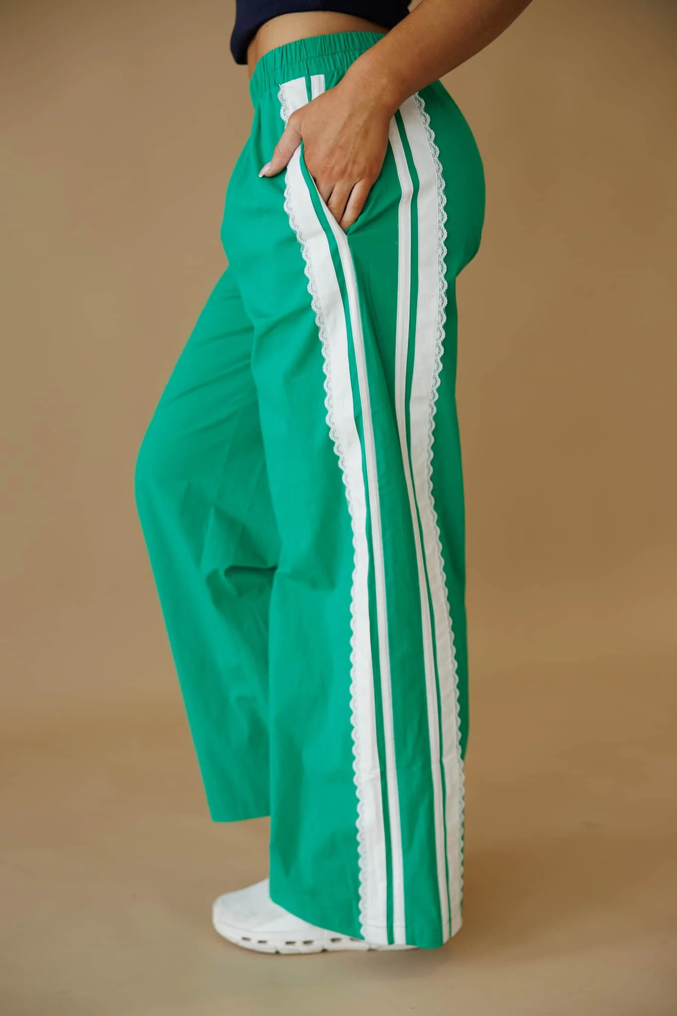 Lace Side Stripe Track Pants - Image 5