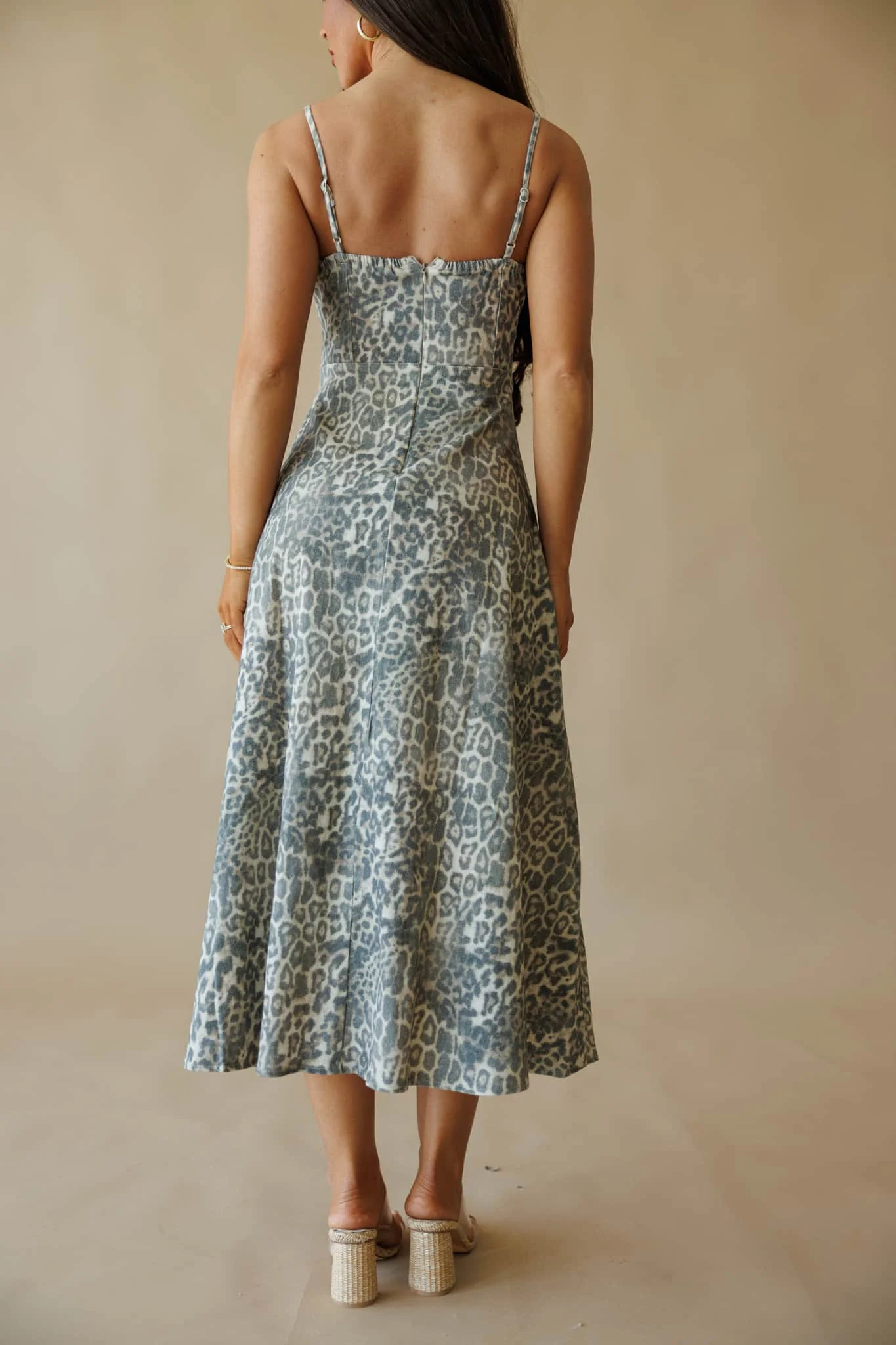 Leopard Corset Midi Dress - Image 2