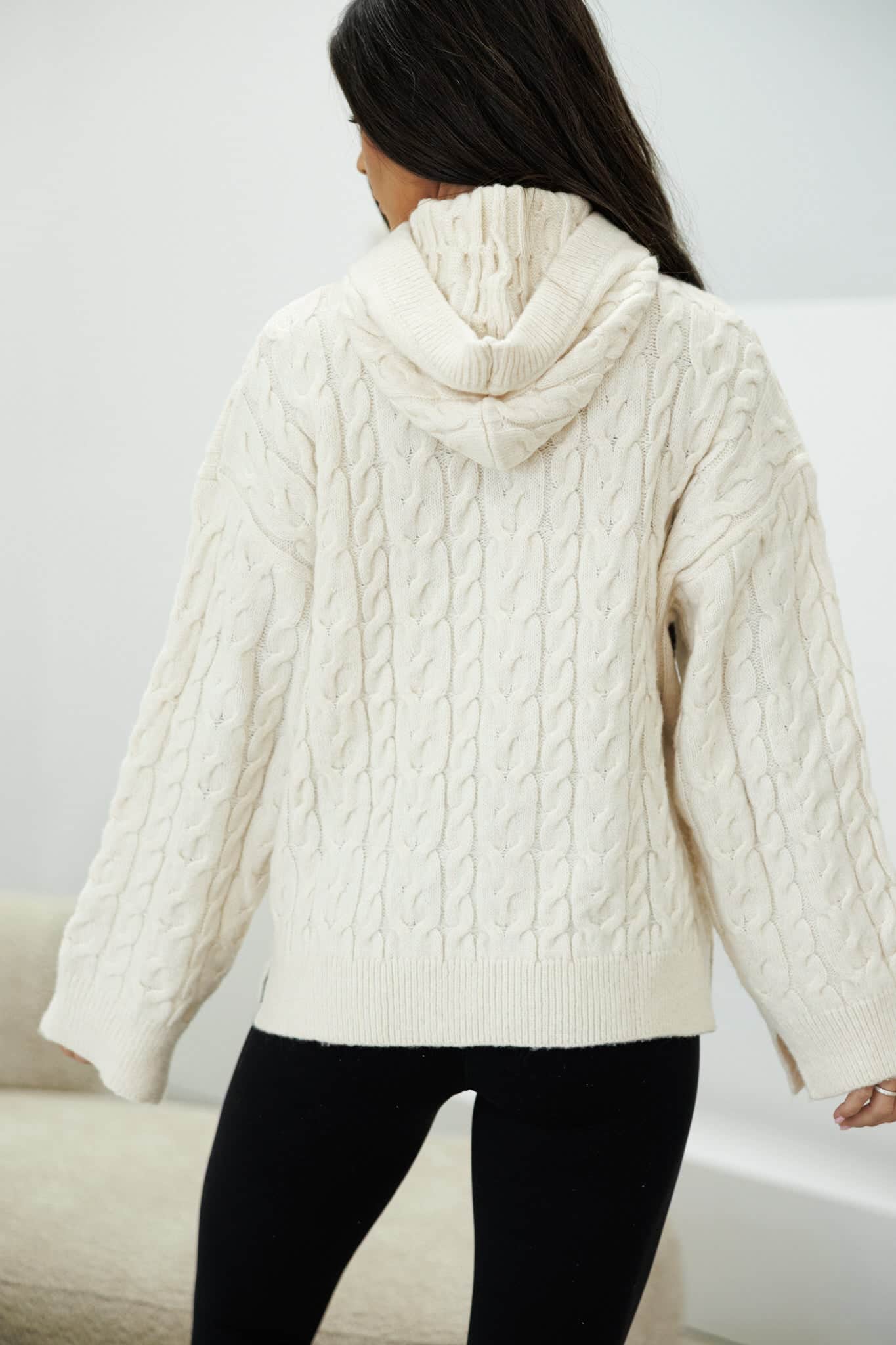 Log Cabin Cable Knit Sweater - Image 4
