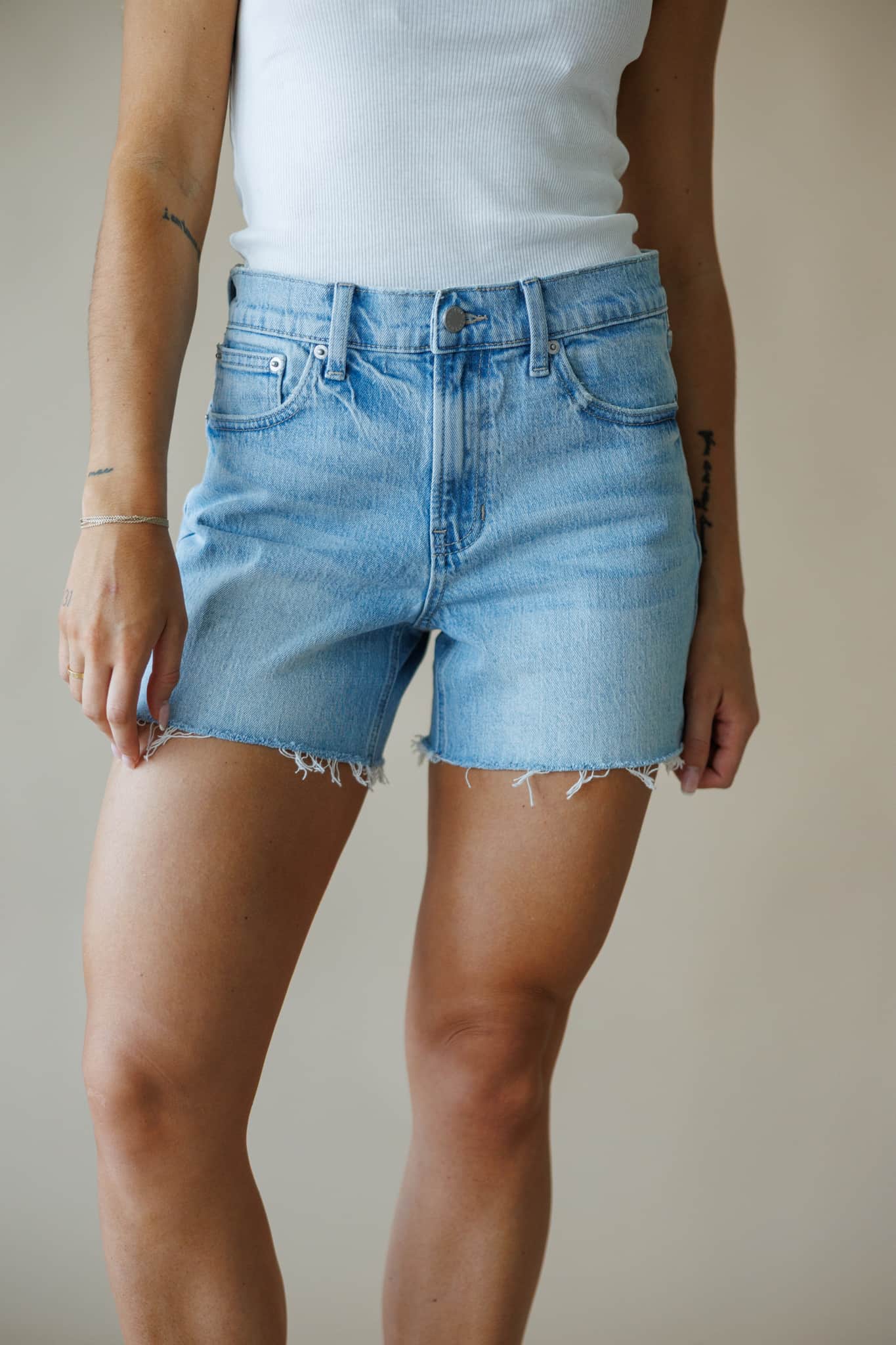 Longer Length Denim Short - Image 5