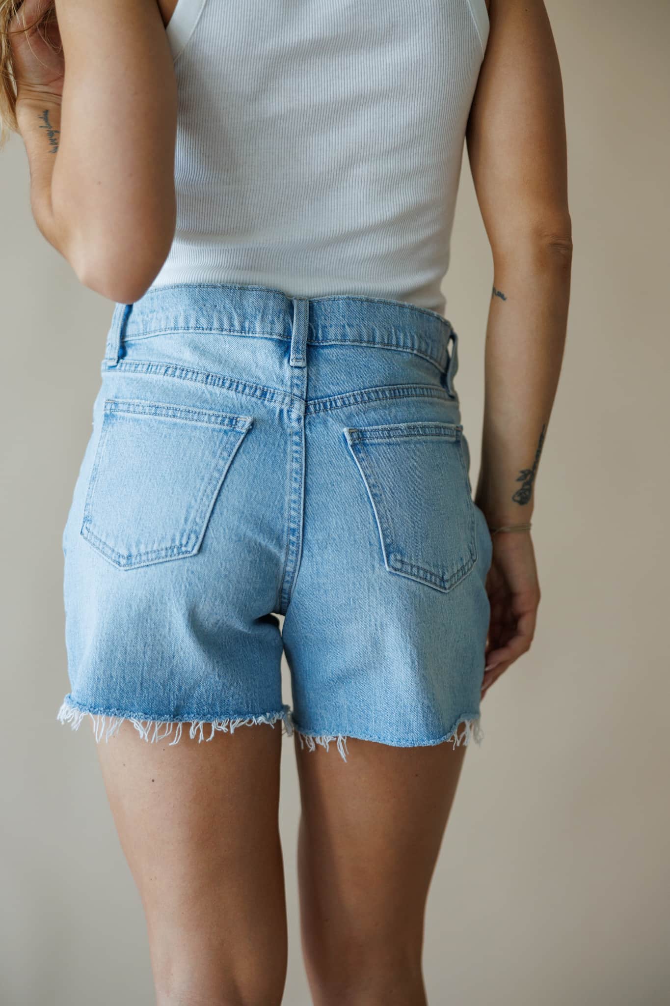 Longer Length Denim Short - Image 6