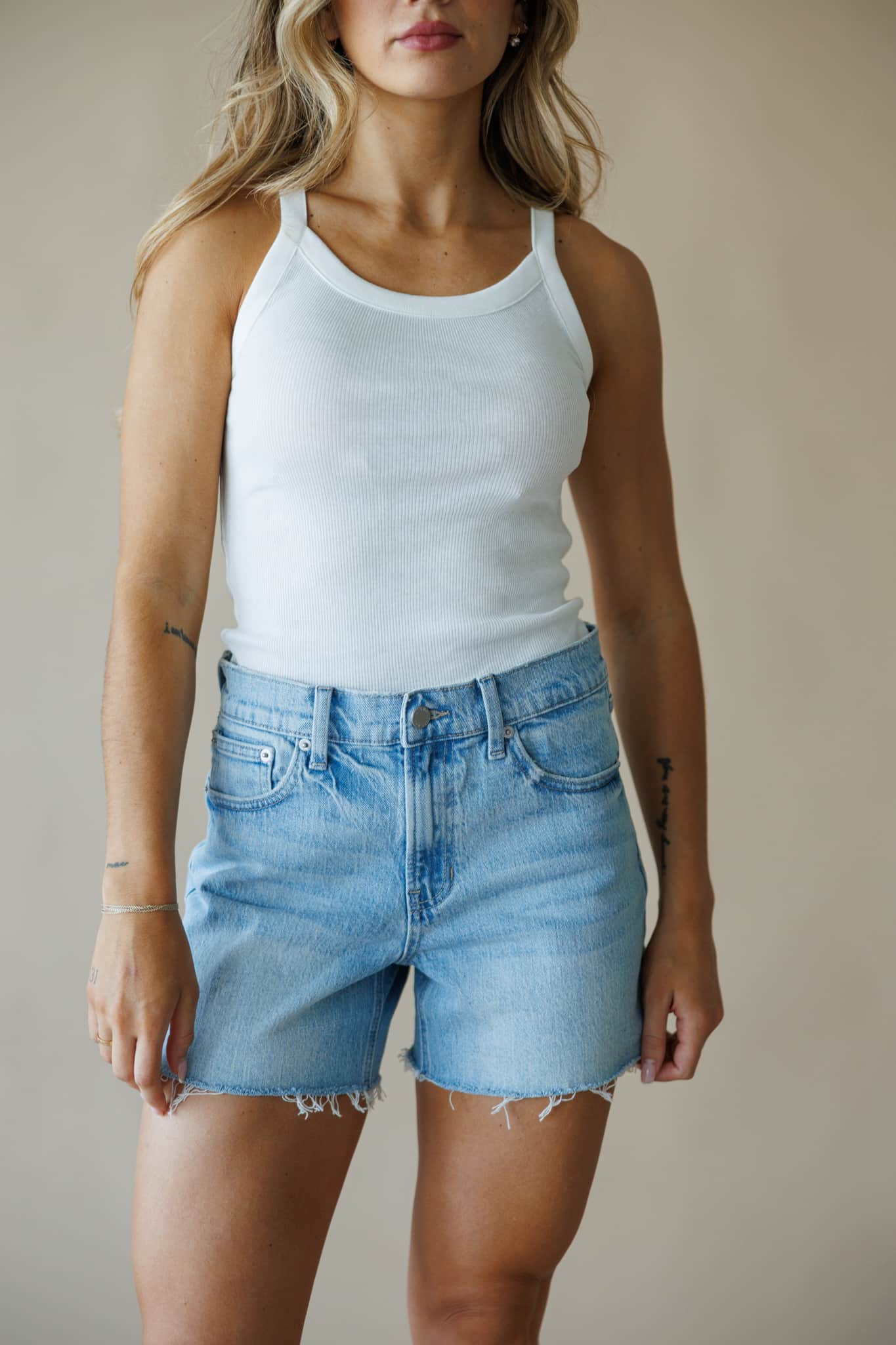 Longer Length Denim Short - Image 9